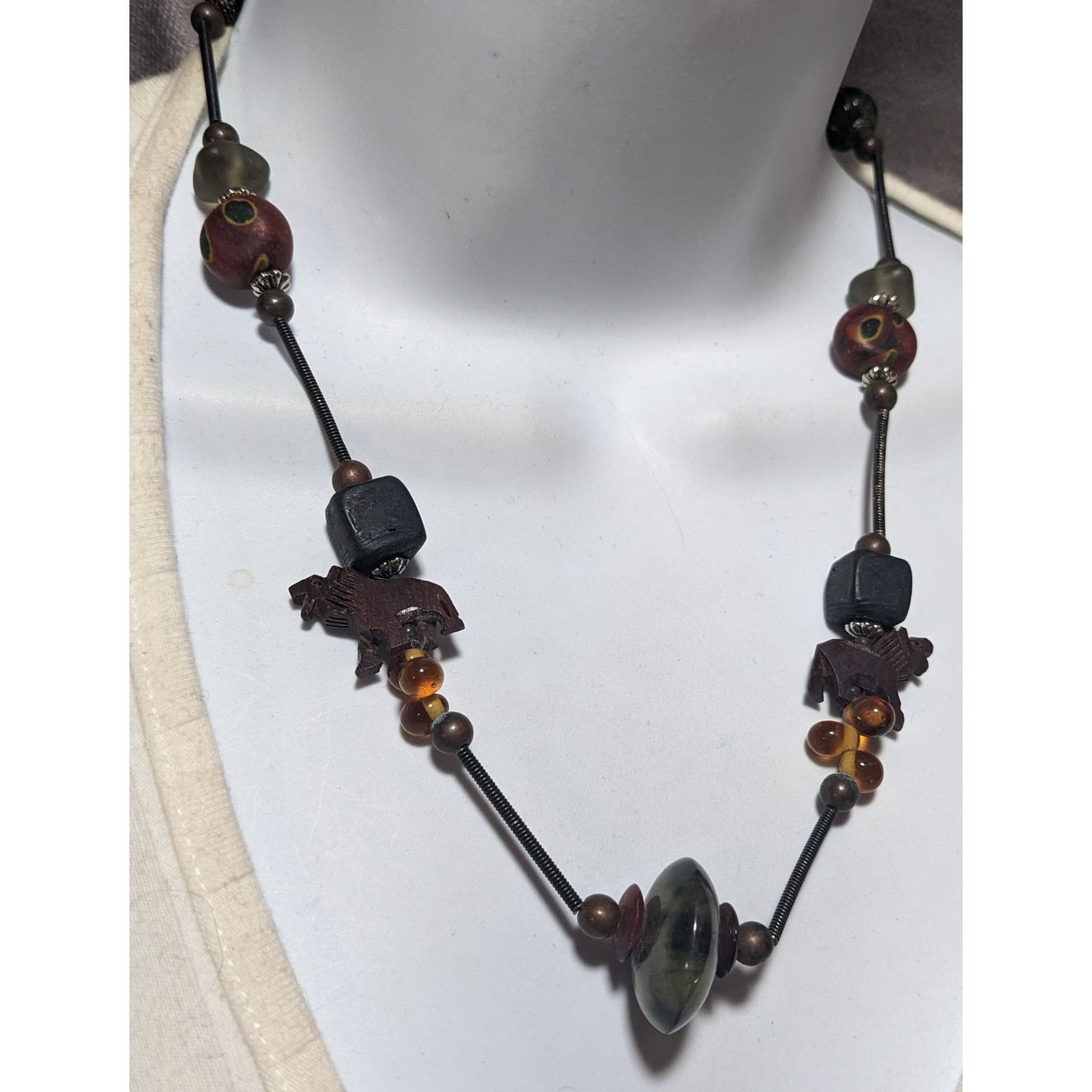 Other Vintage Treska Abstract Beaded Safari Necklace Size ONE SIZE - 7 Thumbnail
