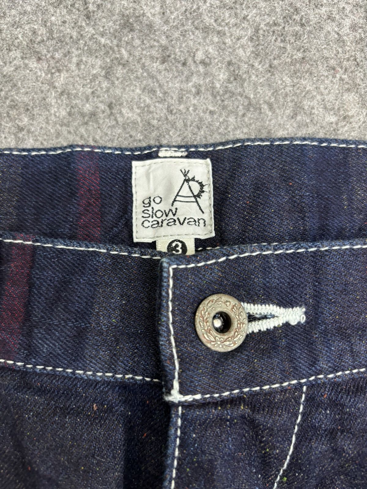 go slow caravan 💥Archival💥Rare go slow caravan Tako Carpenter Denim F545 Size US 32 / EU 48 - 3 Thumbnail
