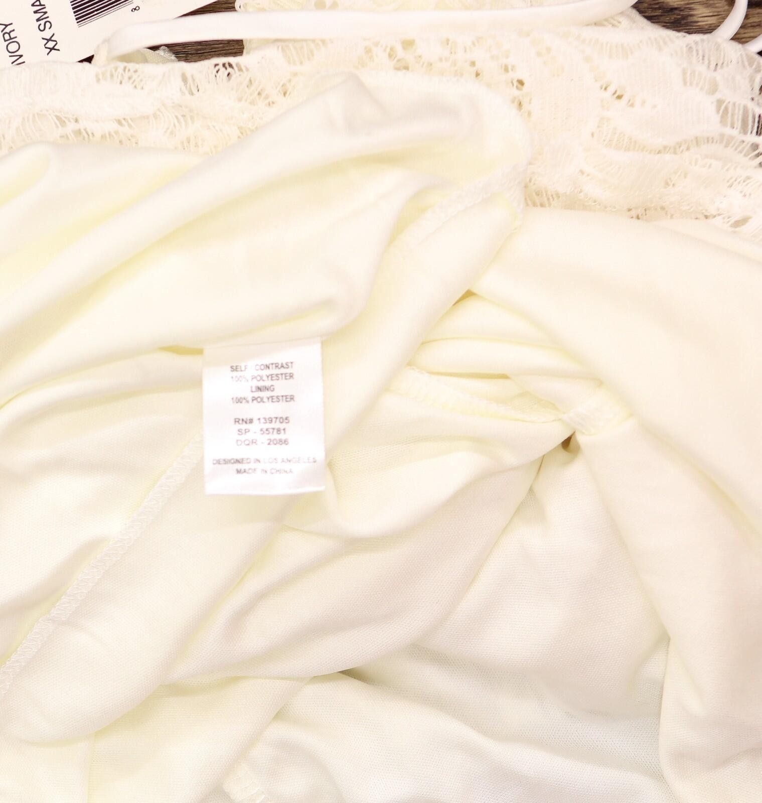 Other Nwt Emerald Sundae Slip Strap Dress Ivory Off White Xxs Size XXS / US 00 / IT 34 - 5 Thumbnail