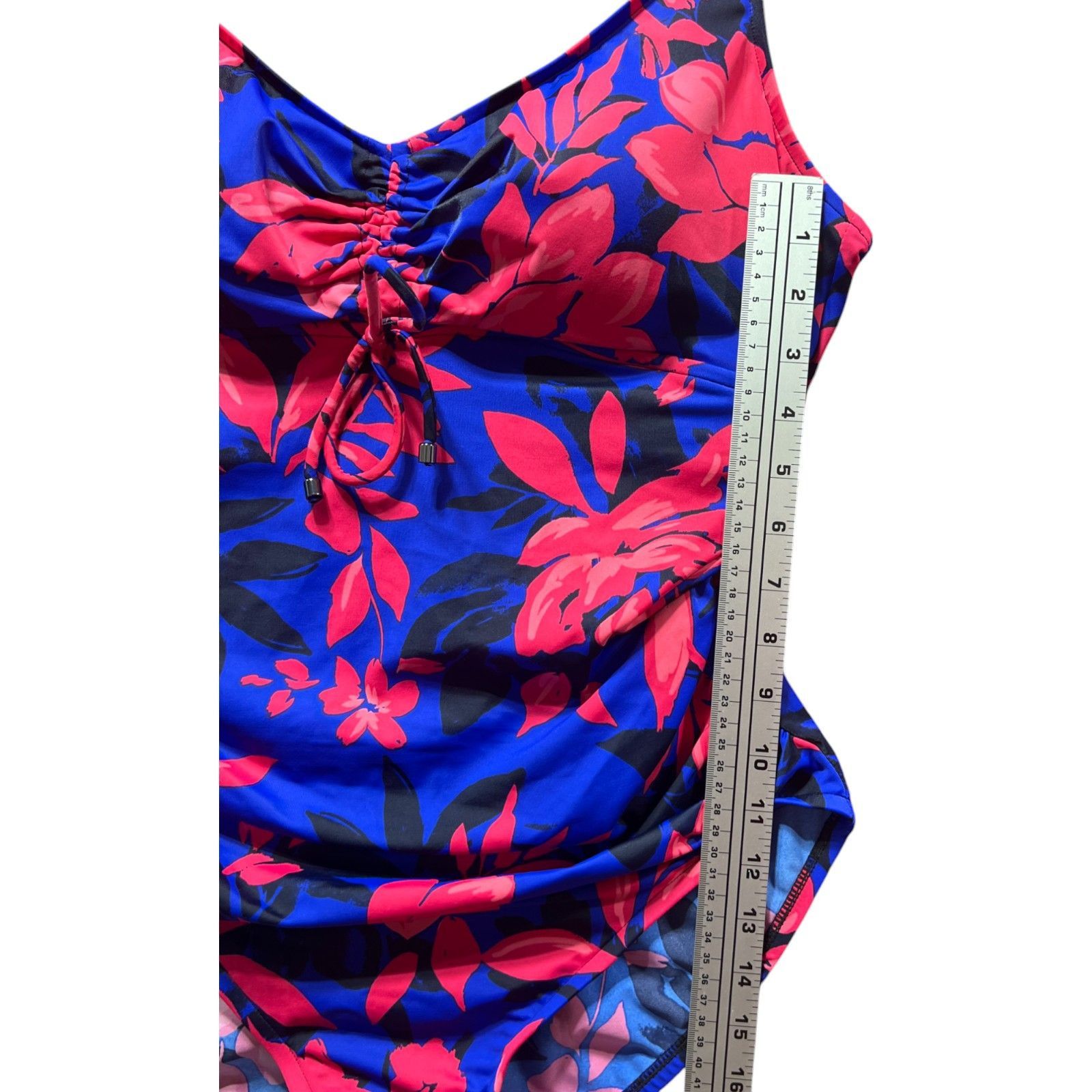 Other Aqua Green - Women's UPF 50 Cinch -Front One Piece Swimsuit- Size ONE SIZE - 9 Thumbnail