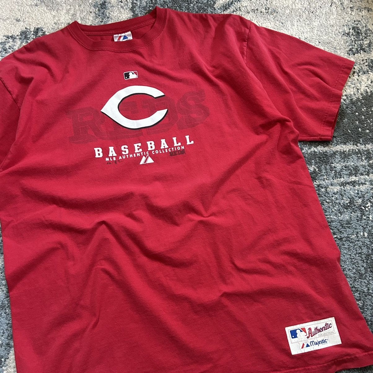 Majestic 2007 CiNCiNNATi REDS HEAVYWEiGHT MAJESTiC ATHLETiC TEE Size US XL / EU 56 / 4 - 8 Thumbnail