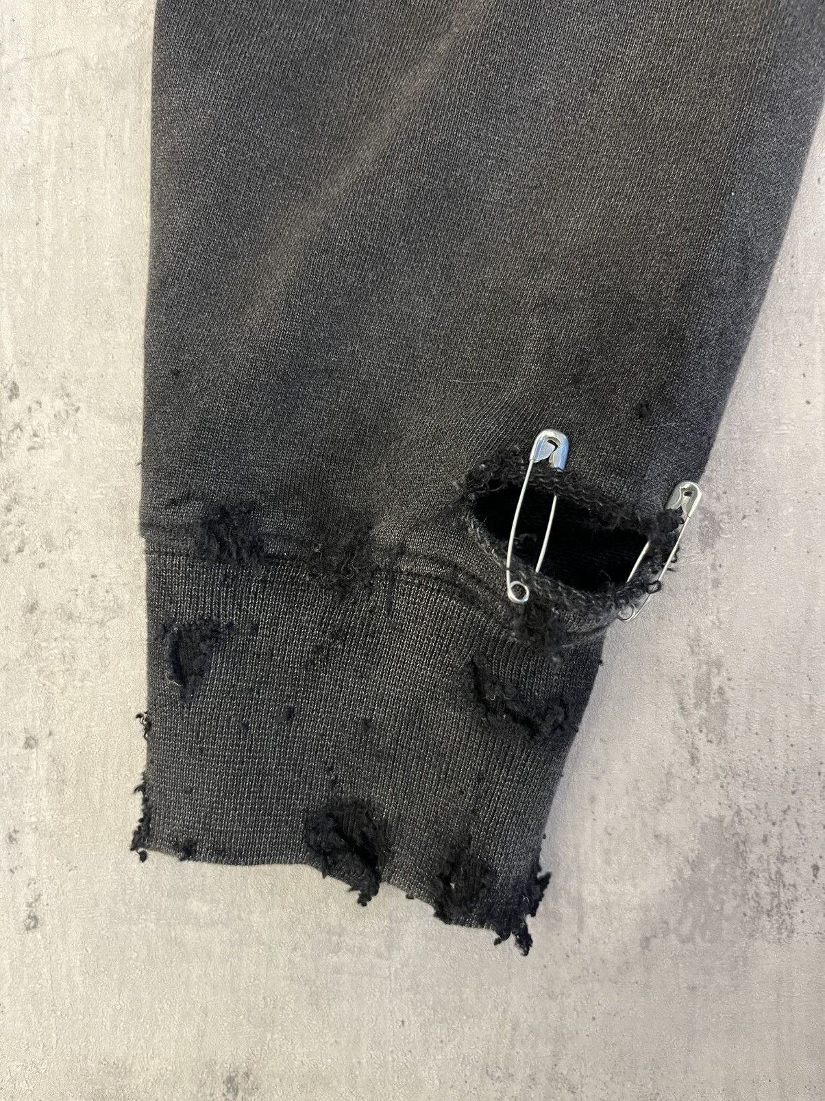 Other Distressed Black Slimfit Sweatshirt custom made All sizes Size US M / EU 48-50 / 2 - 6 Thumbnail