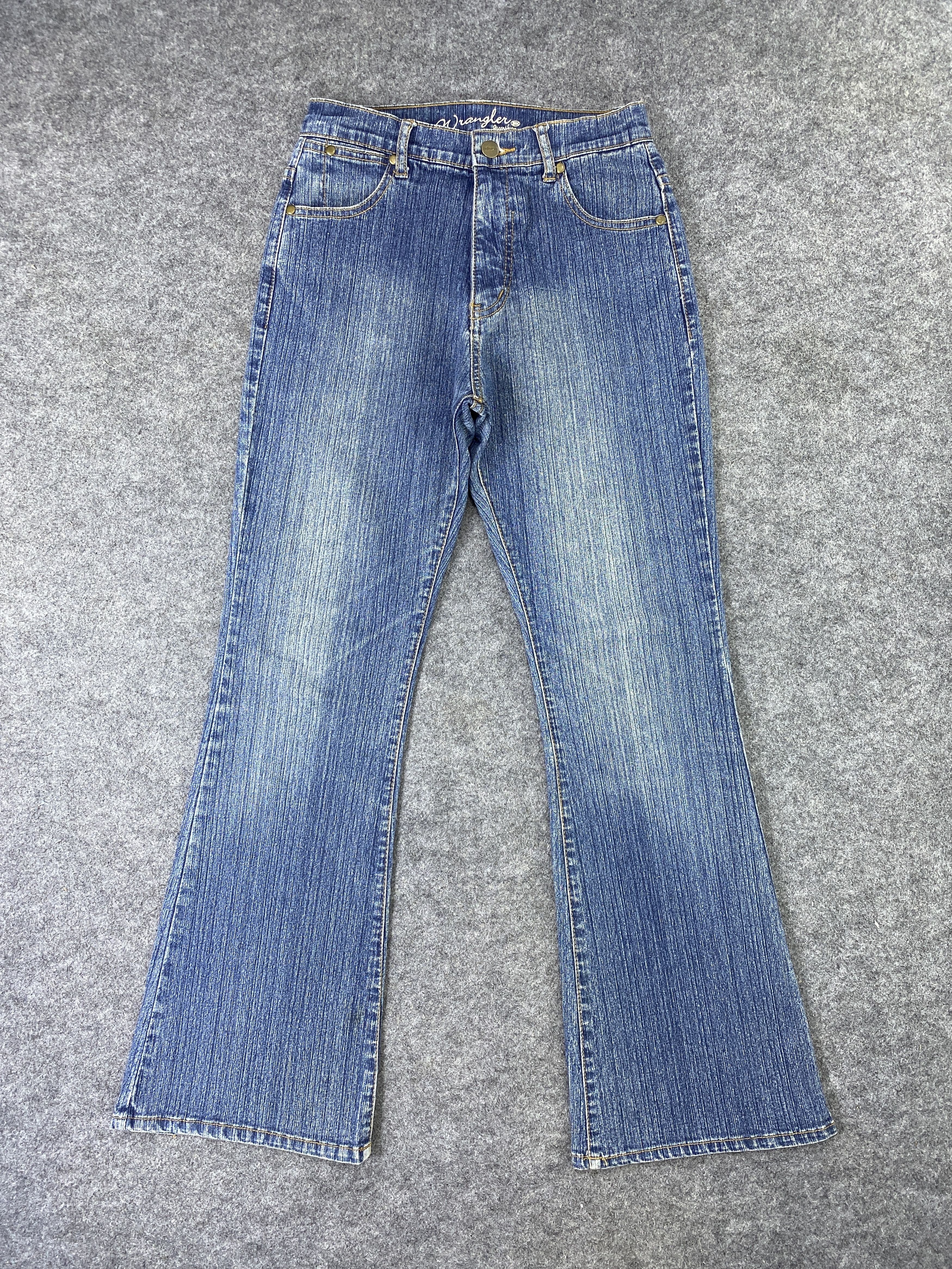 Wrangler Vintage Wrangler Blue Wash Bootcut Jeans - J1070 Size 25" / US 0 / IT 36 - 1 Thumbnail