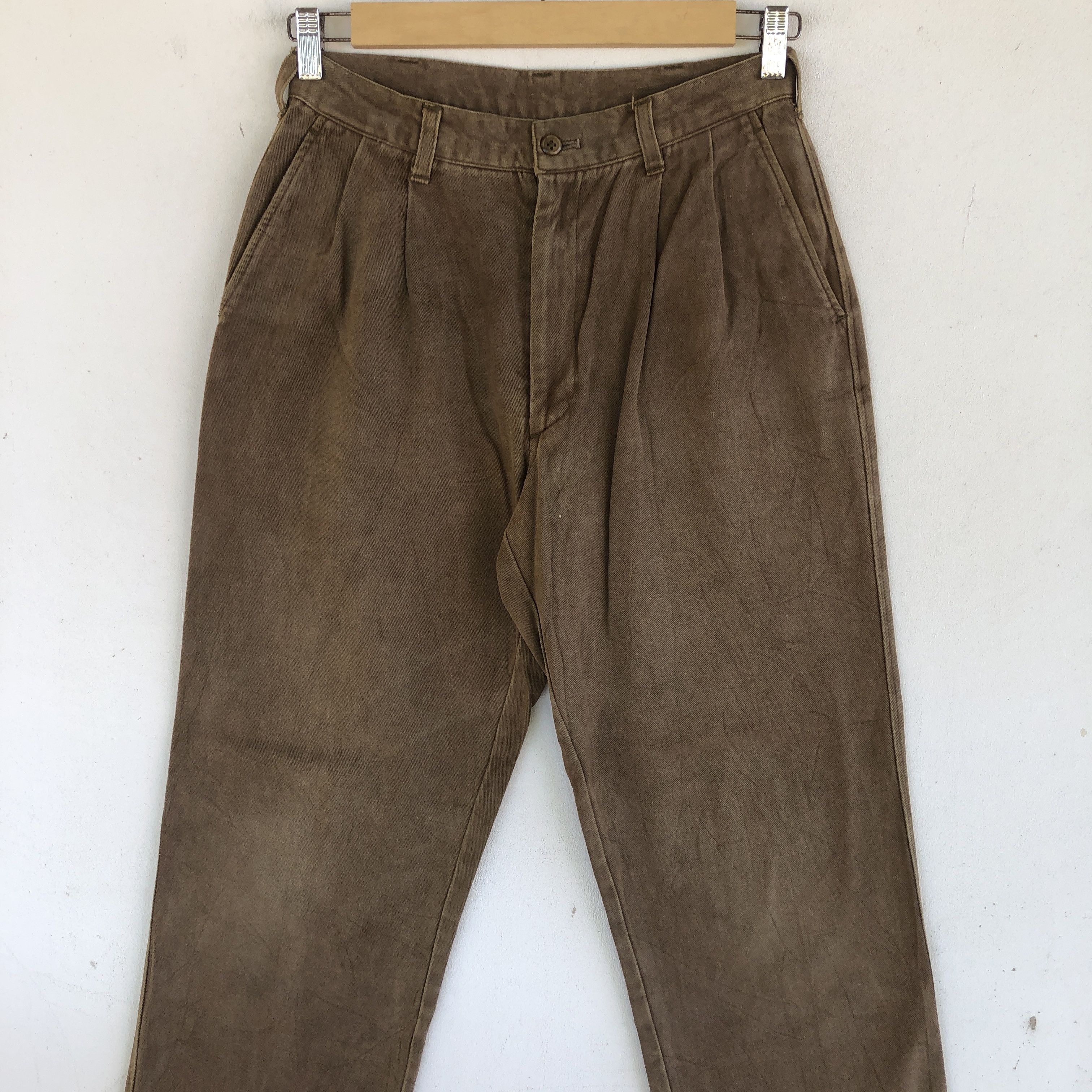 Japanese Brand Vintage Hot Scoop Cargo Pants Brown American Trousers Size 28" / US 6 / IT 42 - 3 Thumbnail