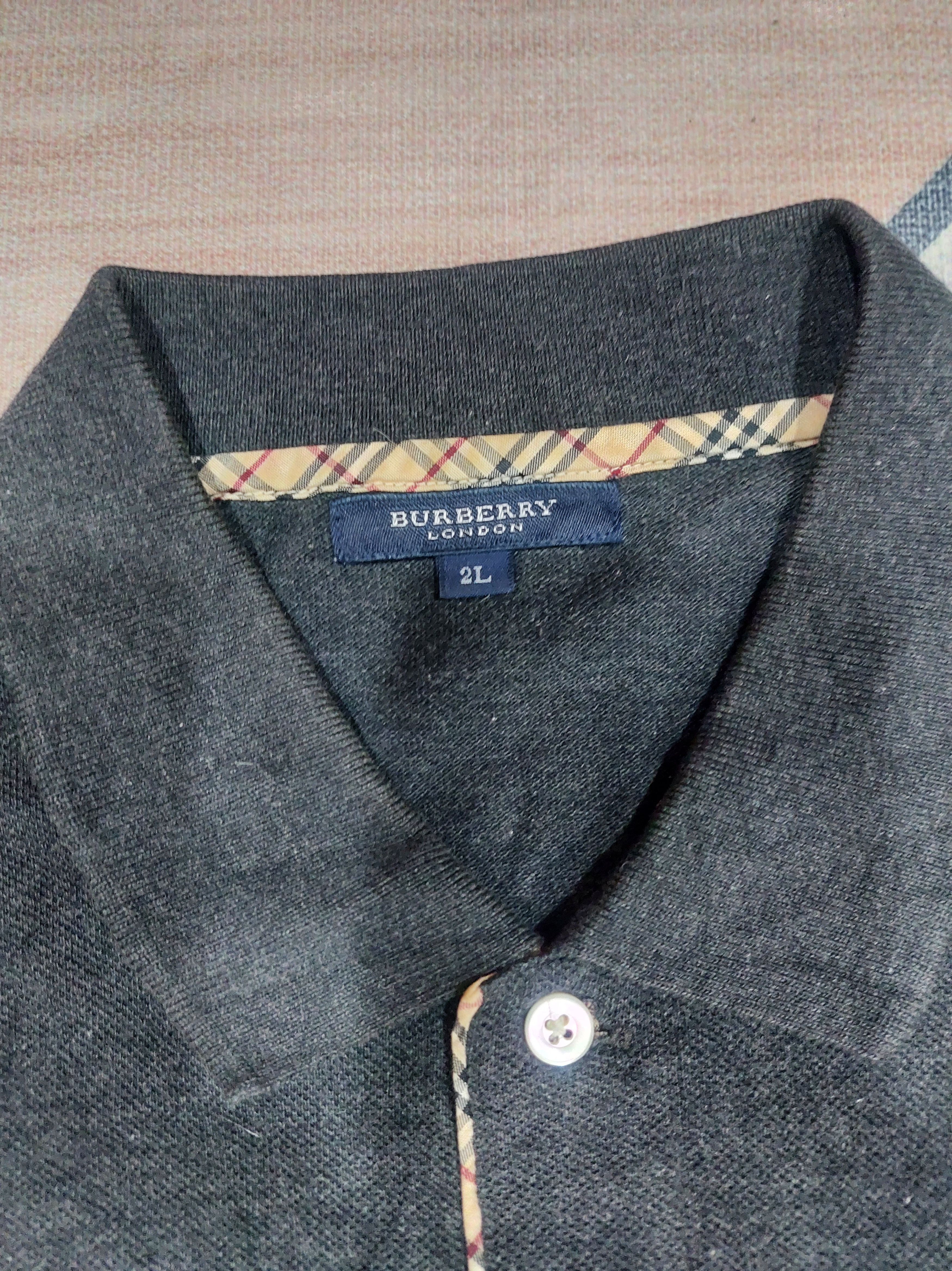 Burberry × Burberry Prorsum × Japanese Brand BURBERRY LONG SLEEVE POLO Size US L / EU 52-54 / 3 - 7 Thumbnail