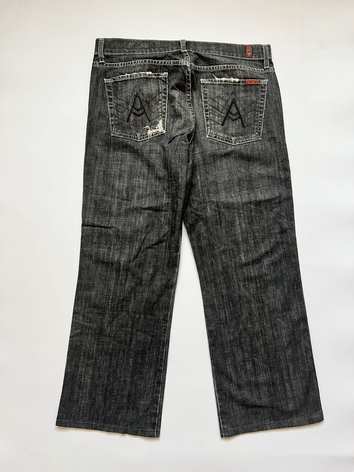 7 For All Mankind Vintage Fly Buttons 7 All Mankind Denim Size US 35 - 7 Thumbnail