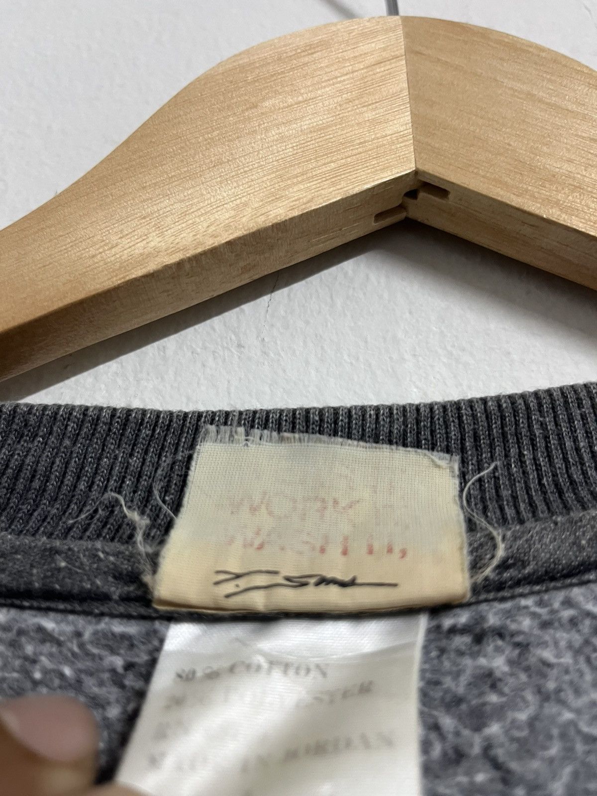 Powell Peralta 💥True Vintage 90s Tom SIMS SKATEBOARDS faded grey Sweatshirt Size US L / EU 52-54 / 3 - 9 Thumbnail