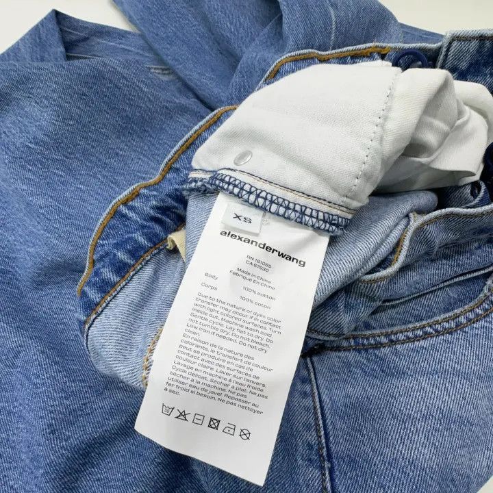 Alexander Wang Alexander Wang Logo Low Waist Pocket Jeans - Size 24" / US 00 / IT 34 - 6 Thumbnail
