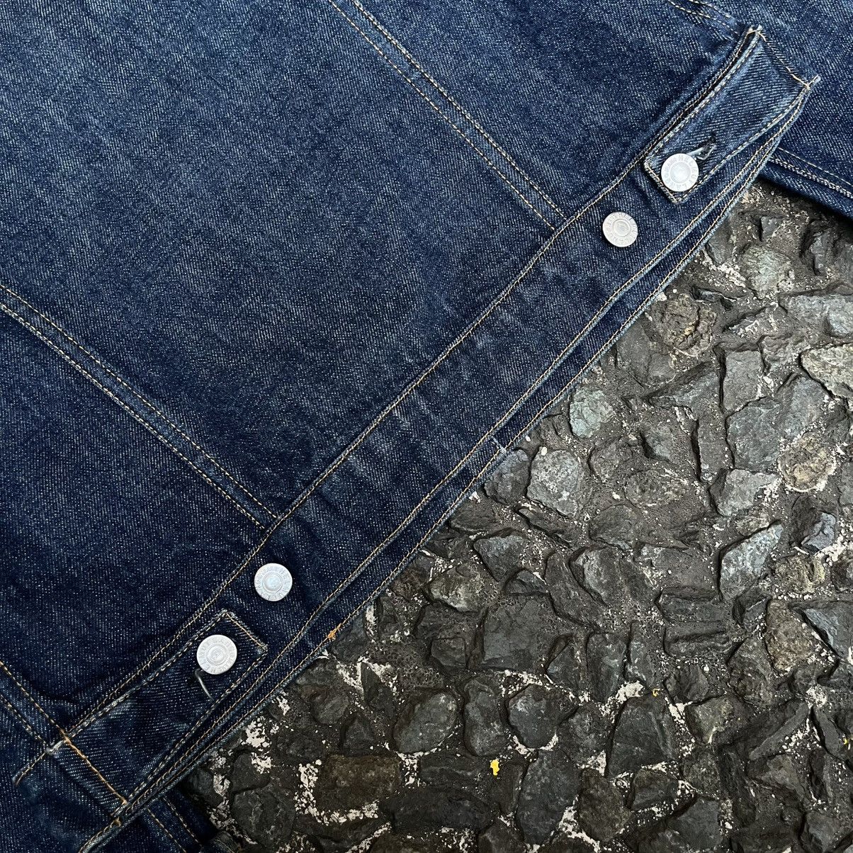 Helmut Lang Helmut lang AW1999 Elongated Sleeves Denim Trucker Jacket Size US M / EU 48-50 / 2 - 19 Thumbnail