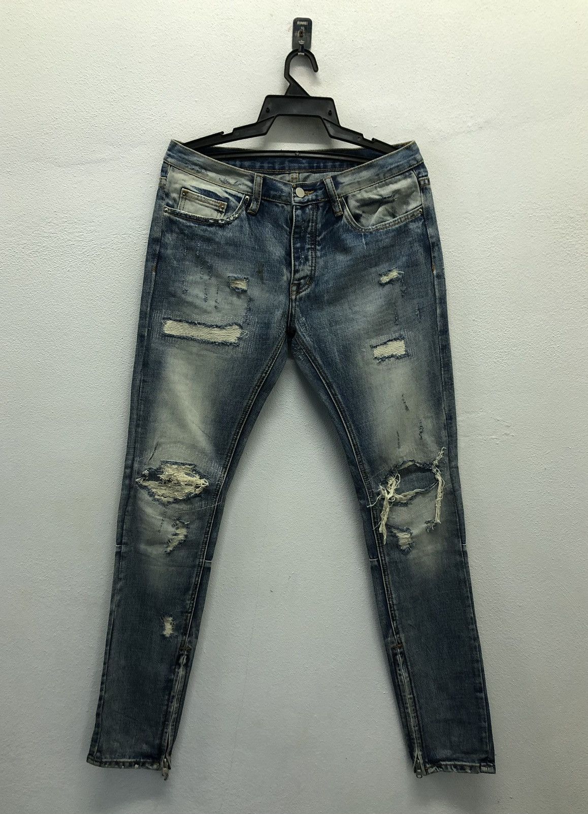 Vintage Vintage mnml Denim Pants Size US 33 - 1 Thumbnail
