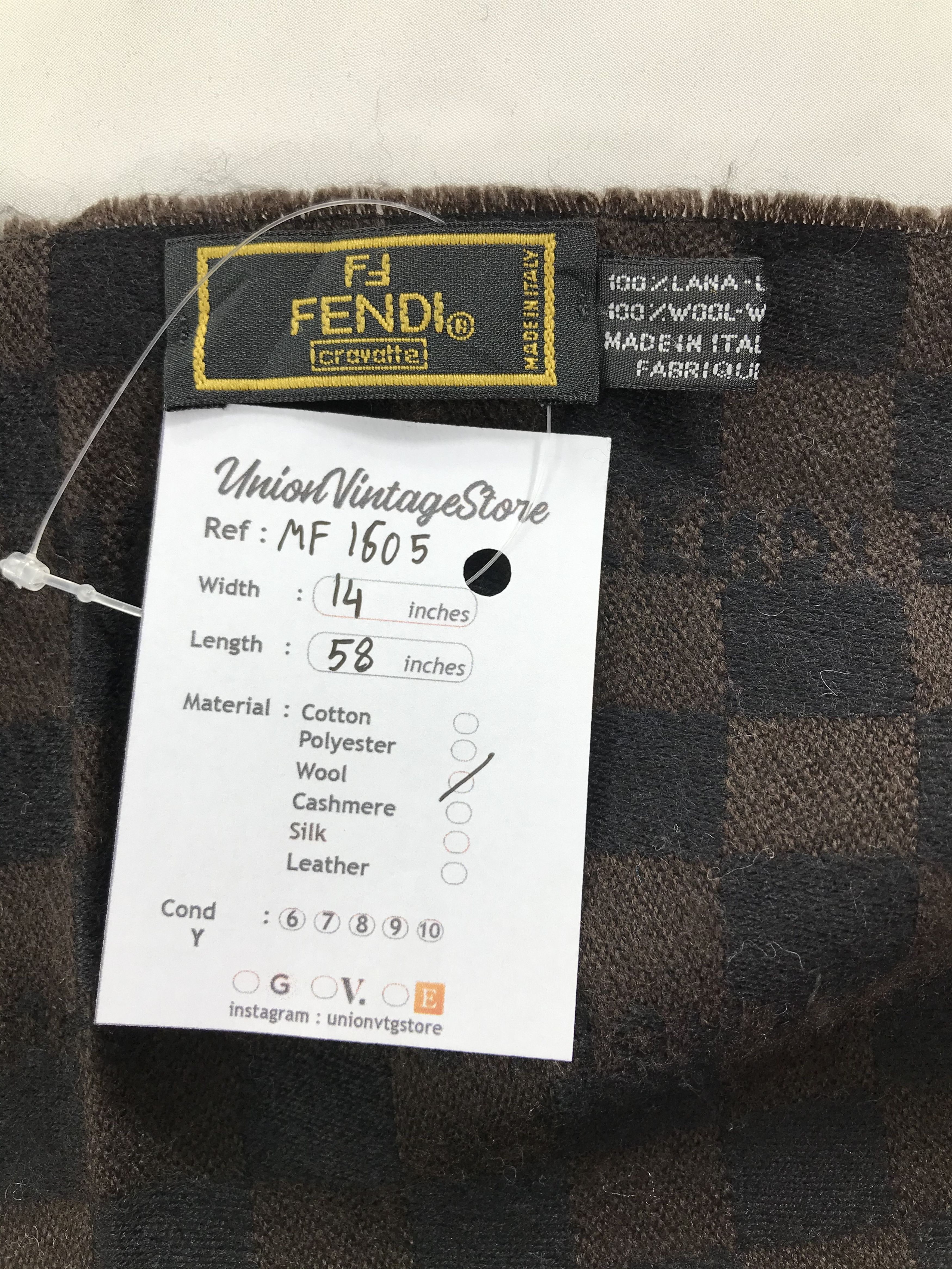 Fendi Vintage Fendi Scarf/Muffler/Neckwear MF1605 Size ONE SIZE - 4 Thumbnail