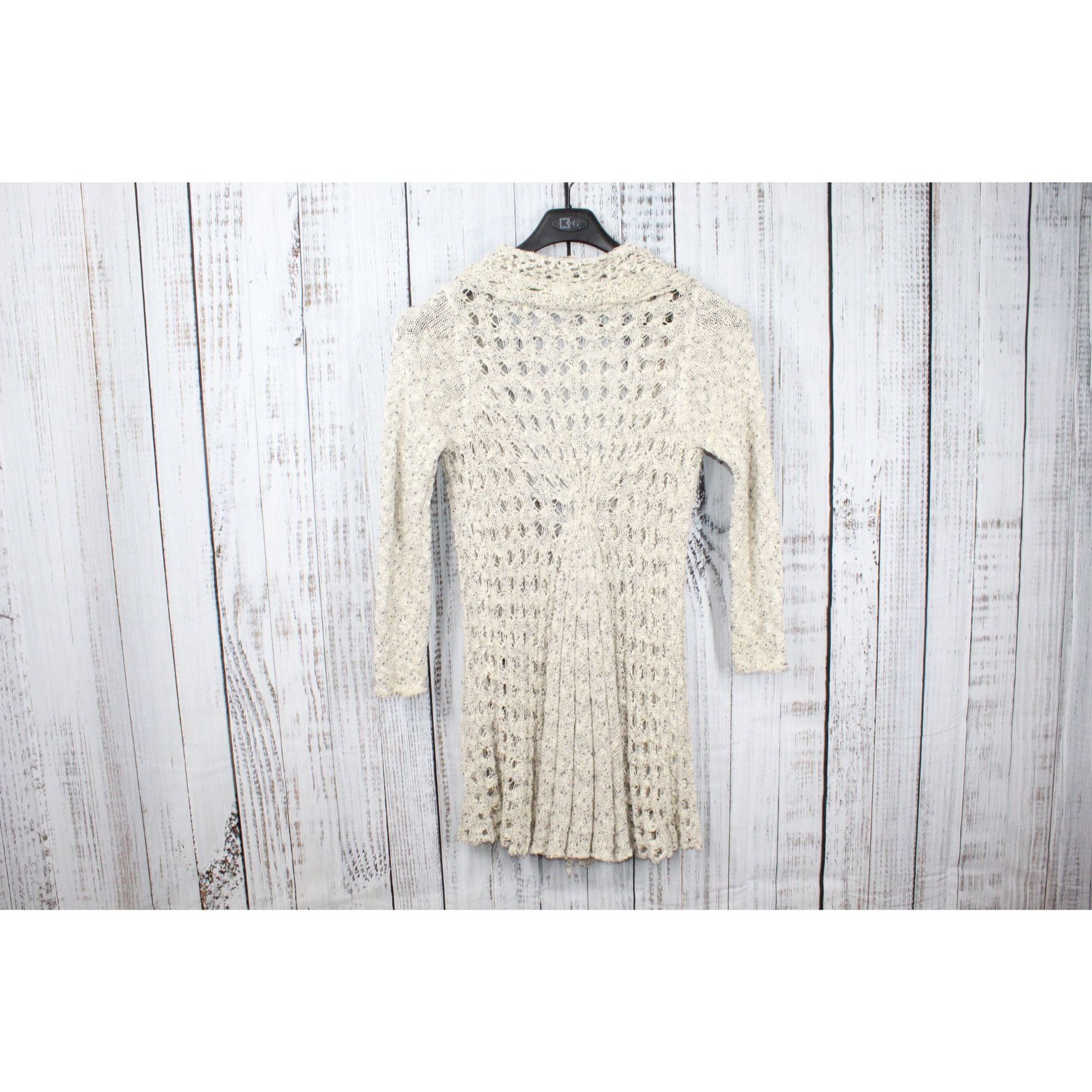 Other Soft Surroundings Teresa Crochet Cardigan Cream Size Medium Size M / US 6-8 / IT 42-44 - 2 Thumbnail