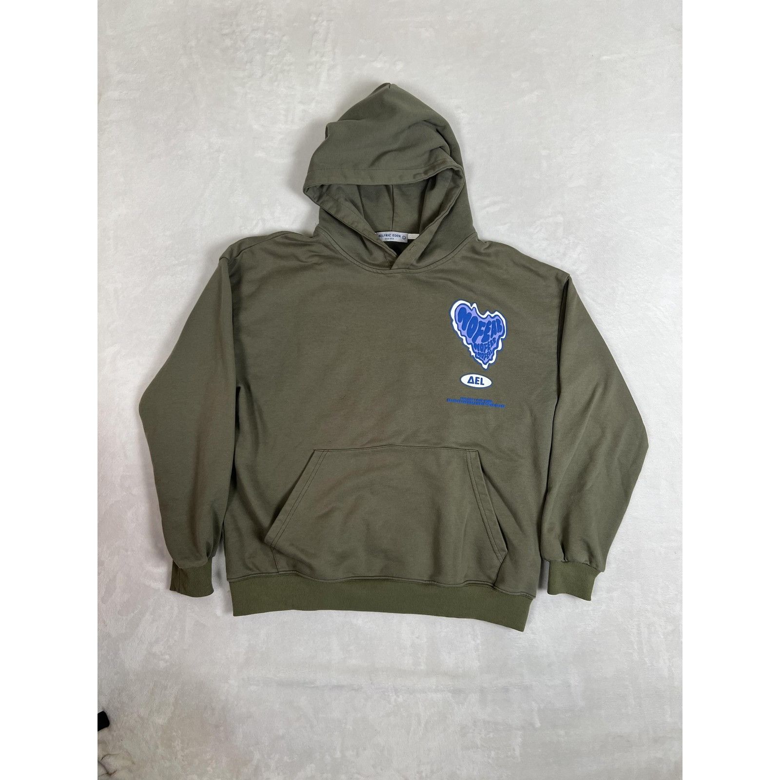 Other Aelfric Eden Hoodie Mens Large Green MOFEAR Heart Graphic Pu Size US L / EU 52-54 / 3 - 2 Thumbnail