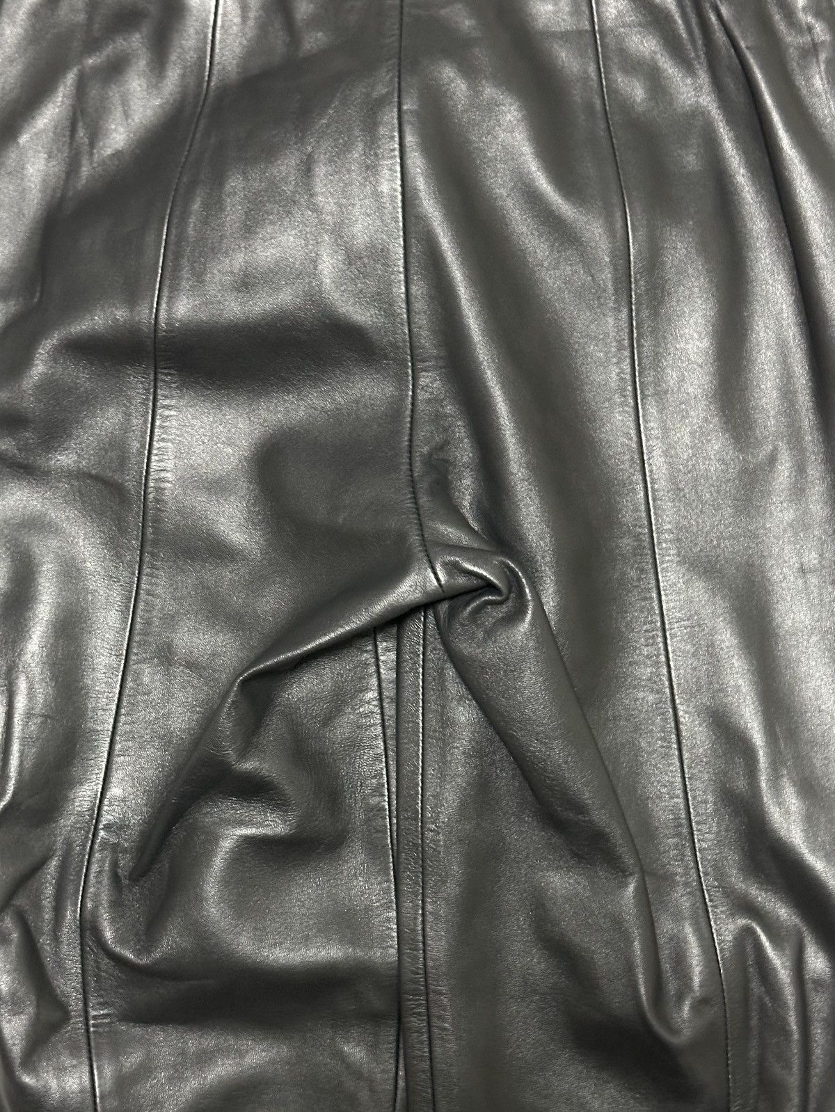 Loewe LOEWE Vintage Lamb Leather Straight Leg Pants Size 26" / US 2 / IT 38 - 5 Thumbnail