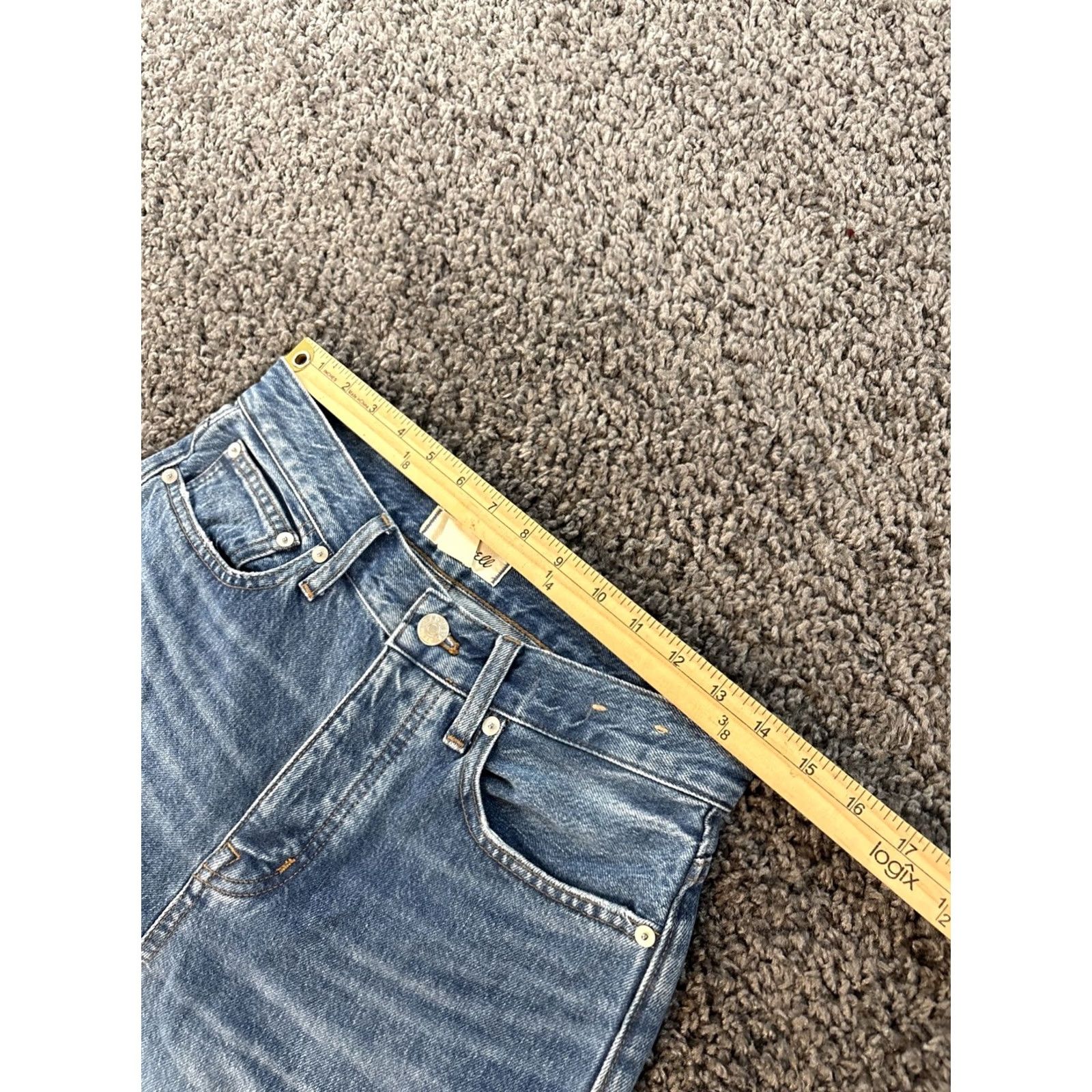 Madewell Madewell Jeans Womens 25x29 Light Blue Relaxed Straight 5-Pocket Denim Baggy Modern Classic 25 in Waist 29 in Inseam Womens Jeans Size 42" / US 20 - 4 Thumbnail