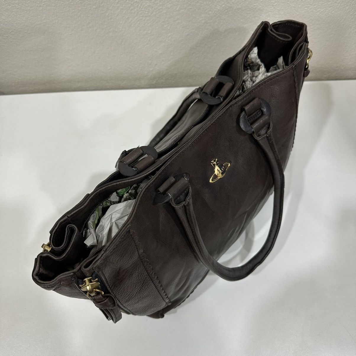 Vivienne Westwood ‼️YES‼️ VIVIENNE WESTWOOD LEATHER TOTE BAG Size ONE SIZE - 7 Thumbnail
