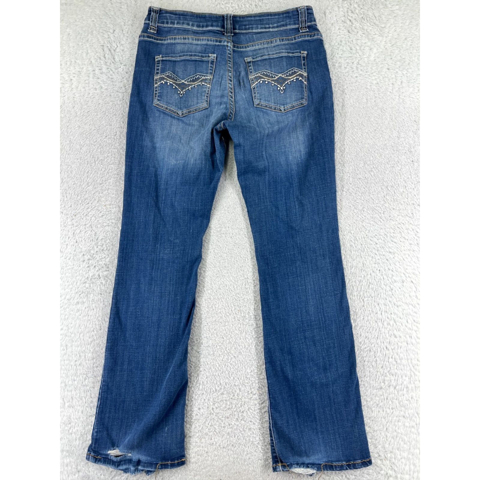 Lee Lee Jeans Women's Jeans 10 Blue Denim Bootcut Mid Rise Stretch Size 32" / US 10 / IT 46 - 2 Thumbnail