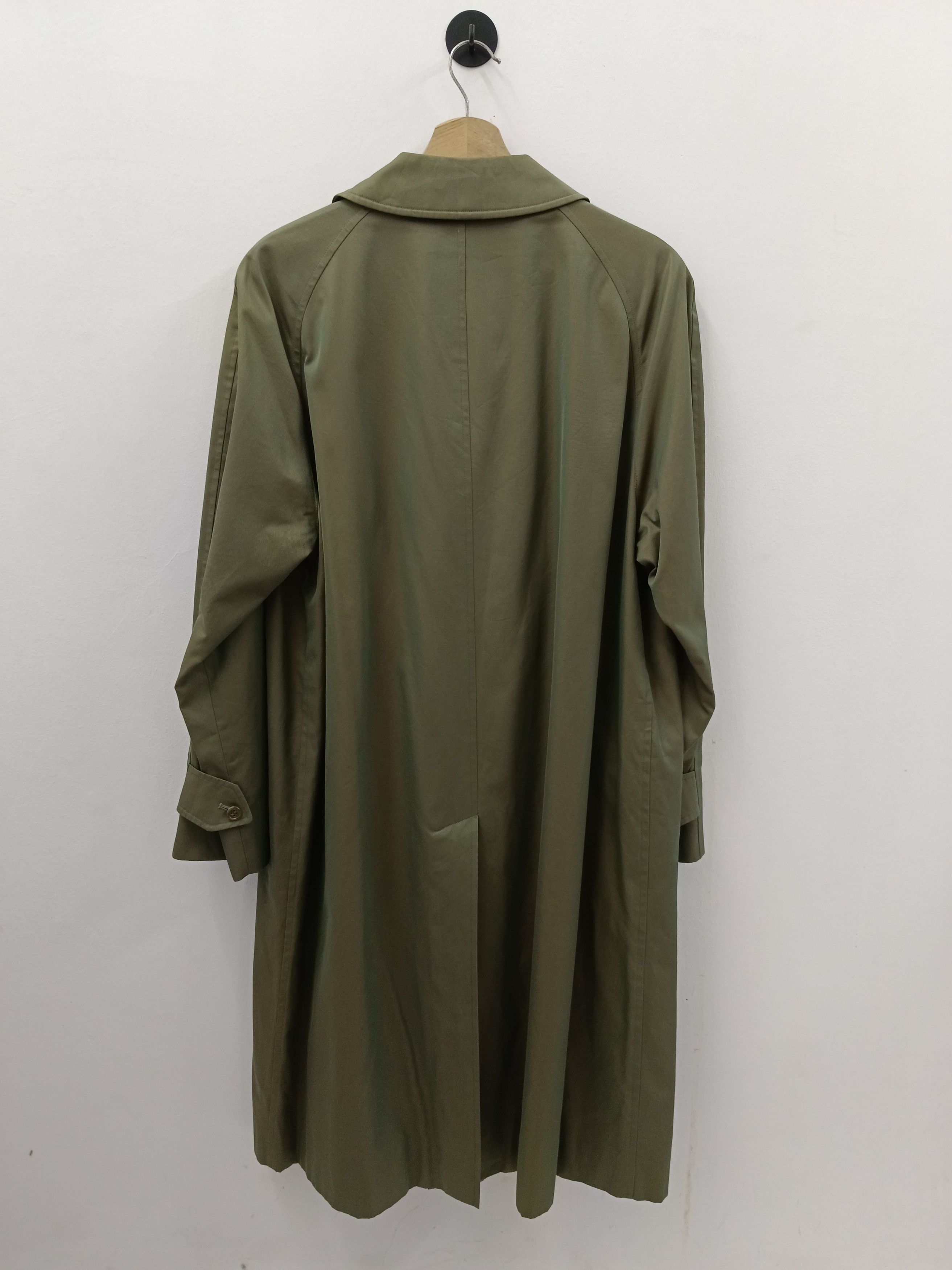 Burberry Vintage Burberrys Iridescent Olive Balmacaan Coat Nova Check Size US M / EU 48-50 / 2 - 3 Thumbnail