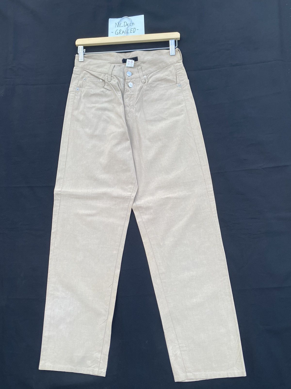 Yohji Yamamoto Rare Yohji Yamamoto Y’s Khaki Slack Pants Size US 28 / EU 44 - 3 Thumbnail
