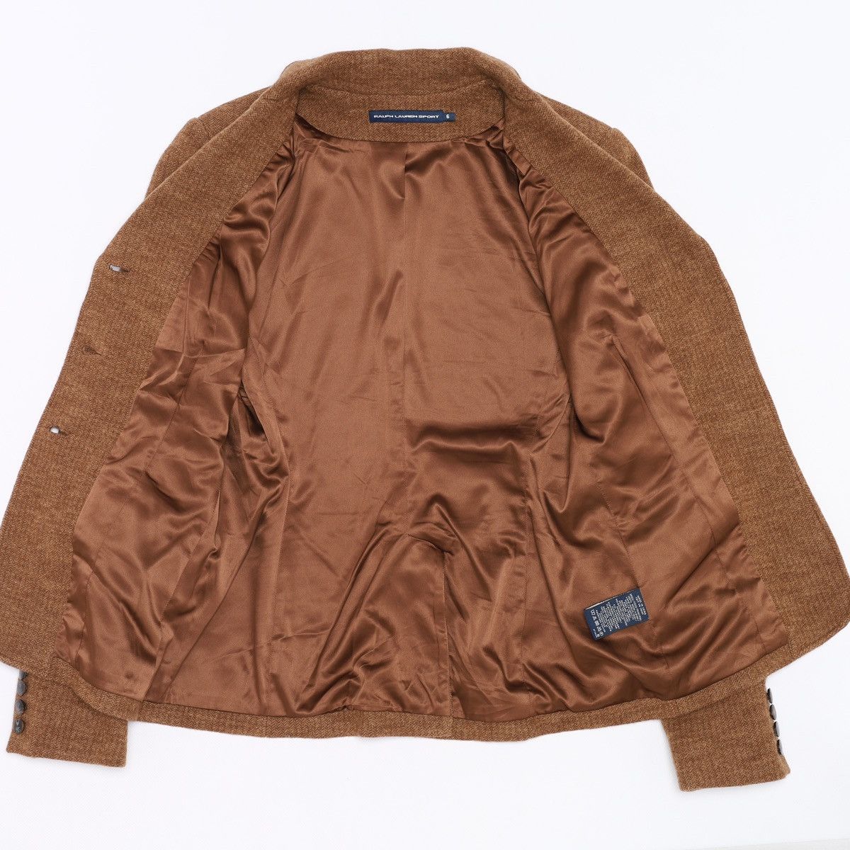 Ralph Lauren Sport Polo Ralph Lauren Sport Tweed Wool Blazer Jacket Brown Size M / US 6-8 / IT 42-44 - 12 Thumbnail
