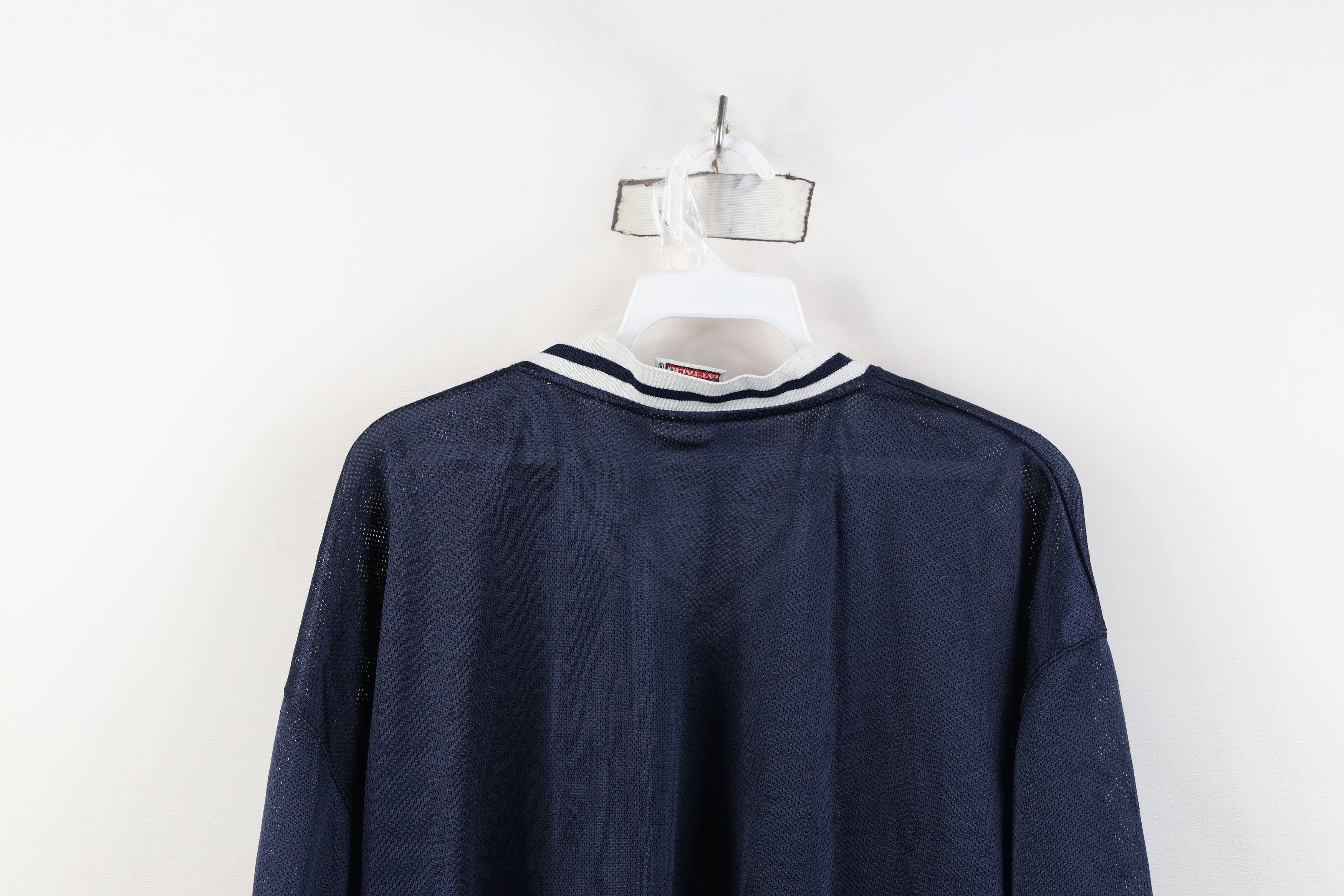 Vintage Vintage 90s Notre Dame University Mesh Ringer T-Shirt Jersey Size US XL / EU 56 / 4 - 11 Thumbnail