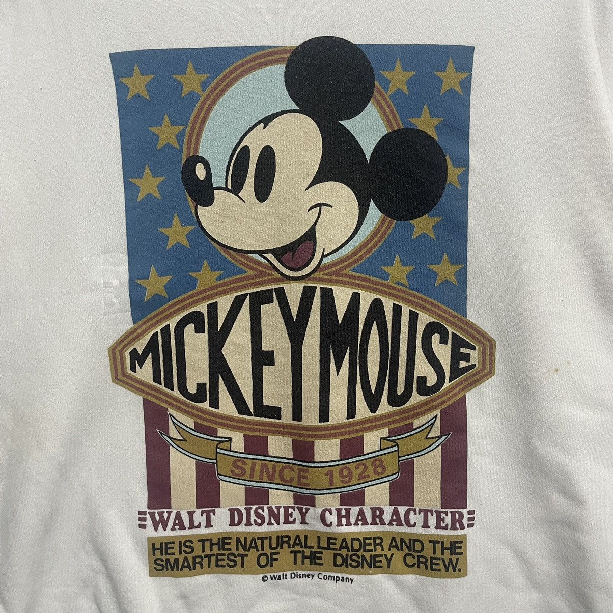 Disney 90s Vintage Disney Mickey Mouse Sweatshirt White Crewneck Size US M / EU 48-50 / 2 - 2 Thumbnail