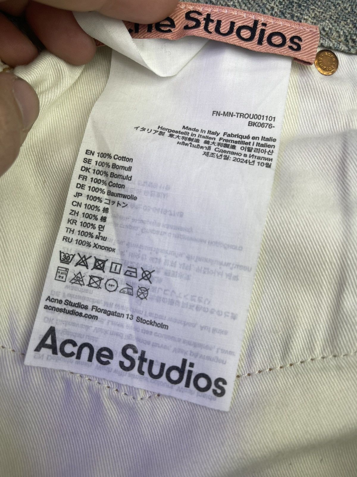 Acne Studios Acne studios jeans chains all over light blue Size US 34 / EU 50 - 4 Thumbnail
