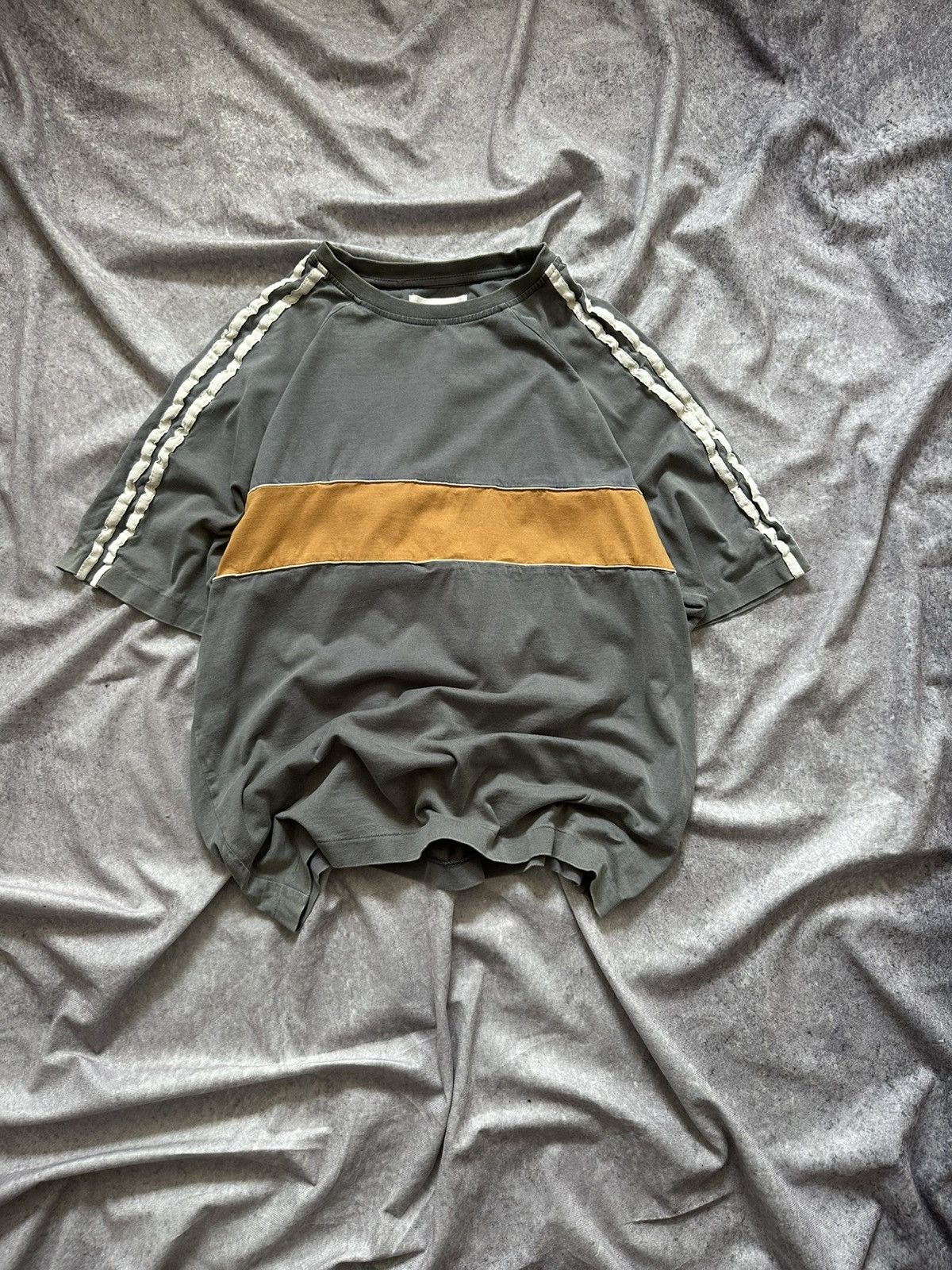 Wales Bonner Wales Bonner Grey George Stripe Tee Size XS Grey Size US XS / EU 42 / 0 - 2 Thumbnail