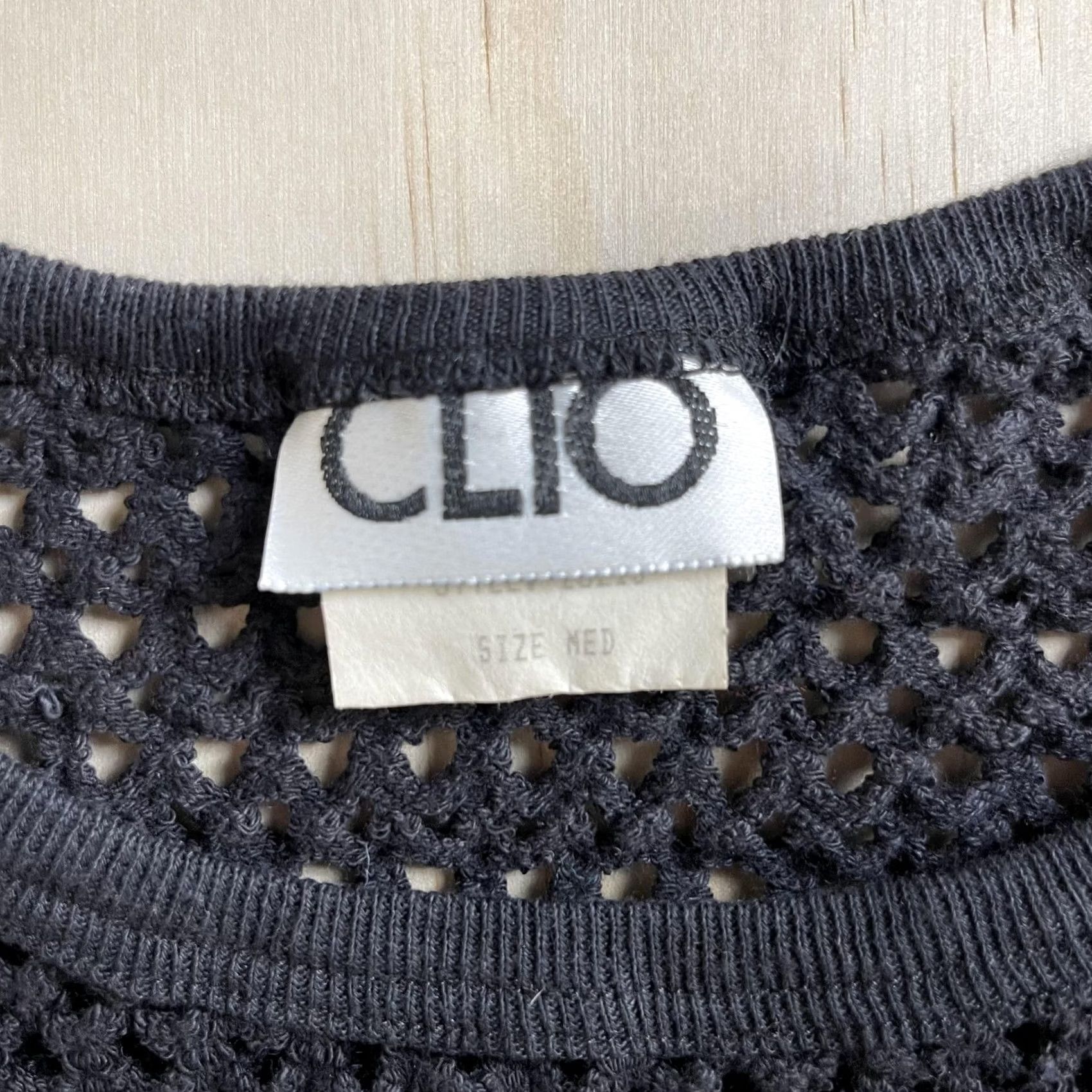 Vintage VINTAGE Clio Sweater Women's Lightweight 3/4 Sleeve Crew Neck Open Knit Cotton Gray Medium Pullover Size M / US 6-8 / IT 42-44 - 4 Thumbnail