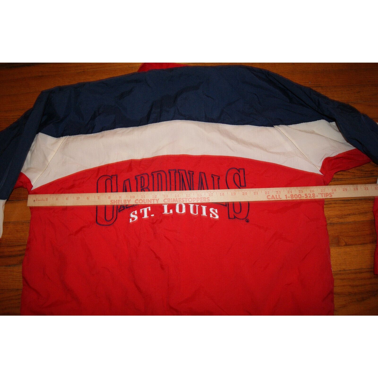 Logo 7 St Louis Cardinal Vtg Logo 7 L Windbreaker Jacket Colorblock Size US L / EU 52-54 / 3 - 10 Thumbnail
