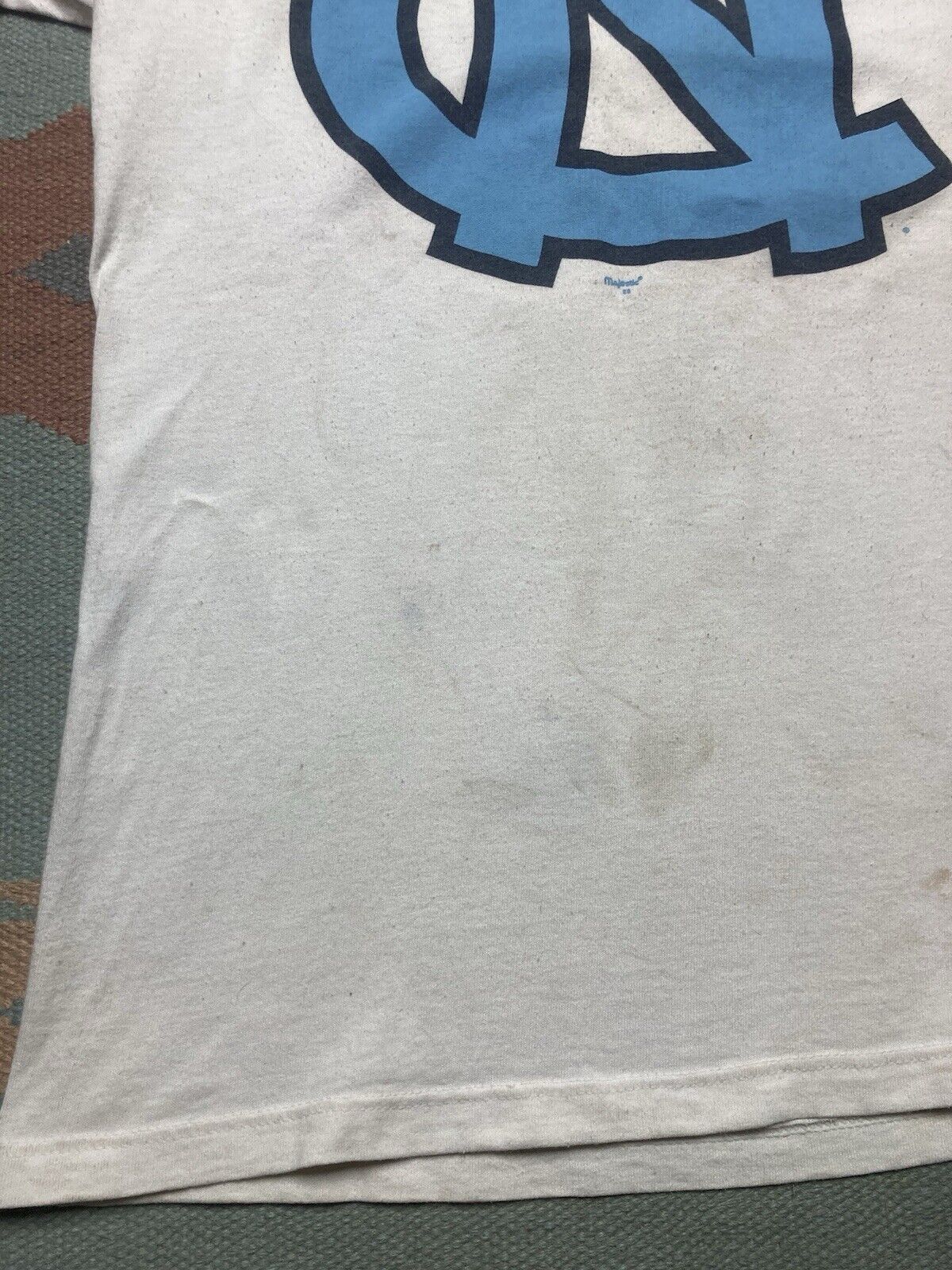 Majestic × Vintage ringer t shirt UNC university of North Carolina Tar Heels L Size US L / EU 52-54 / 3 - 3 Thumbnail