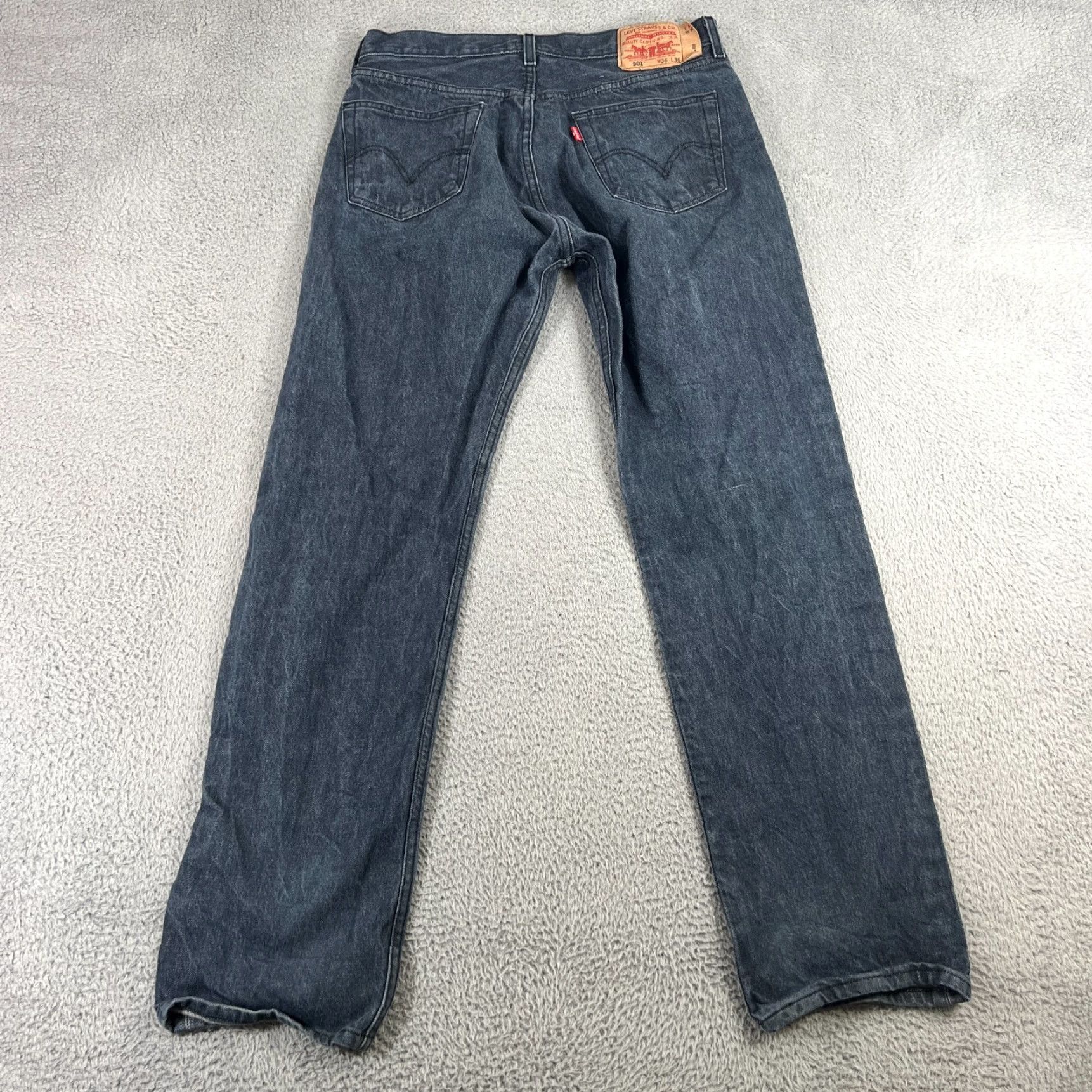 Levi's VINTAGE Levi's 501 Jeans Men's 34x34 Denim Dark Wash Straight Classic 90s Cowboy Size US 36 / EU 52 - 7 Thumbnail