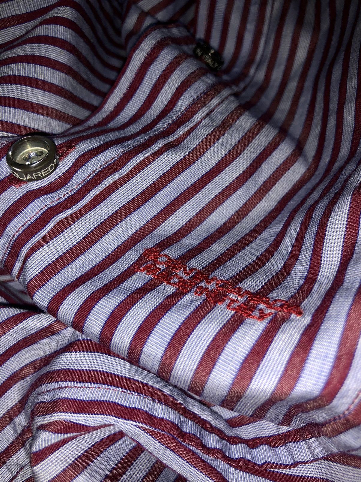Designer × Dsquared2 DSQUARED2 BUTTON UP SHIRT BURN IN CANADA MADE IN ITLY Size S / US 4 / IT 40 - 3 Thumbnail