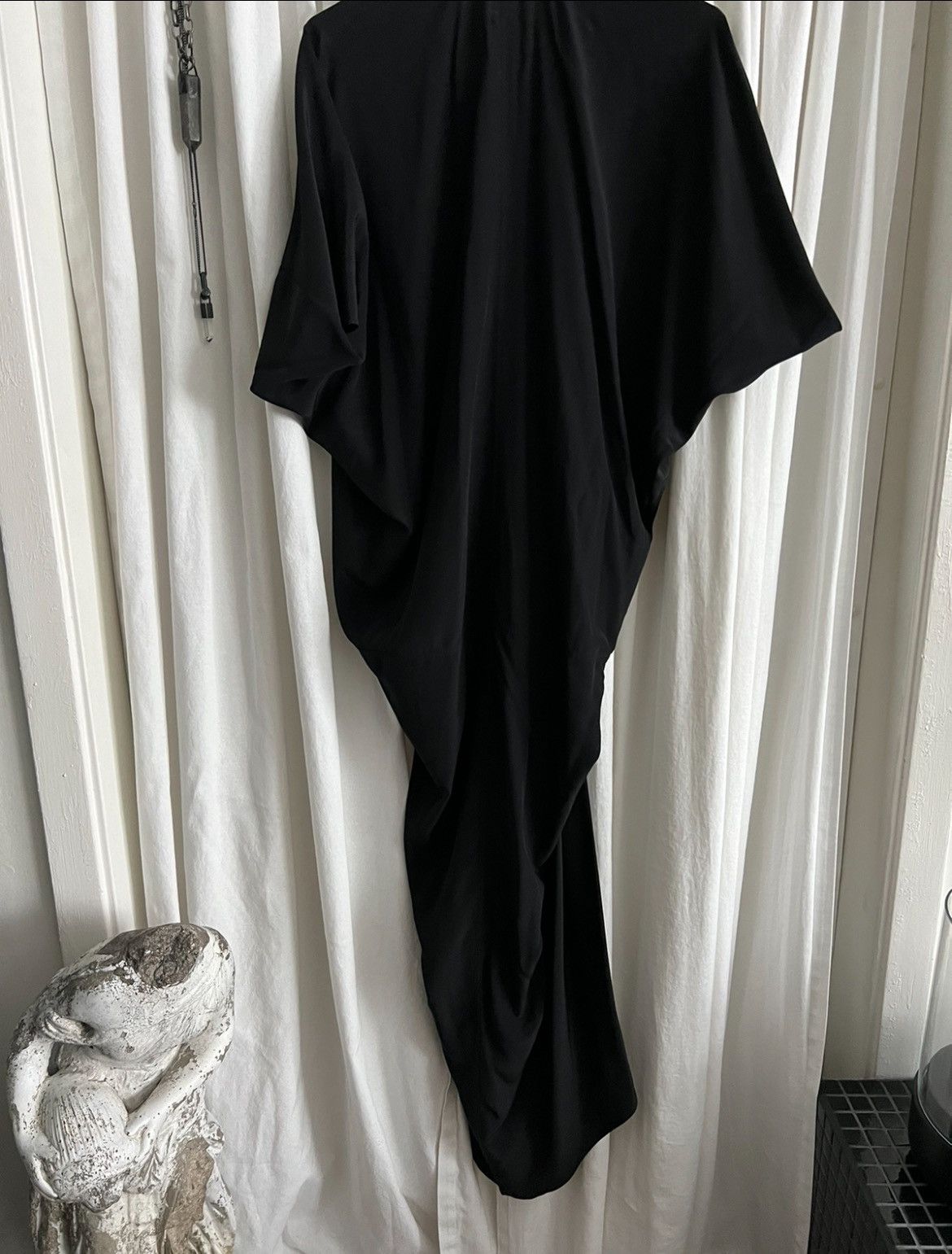 Rick Owens 100% SILK evening Tommykite draped dress M L XL Size US M / EU 48-50 / 2 - 13 Thumbnail