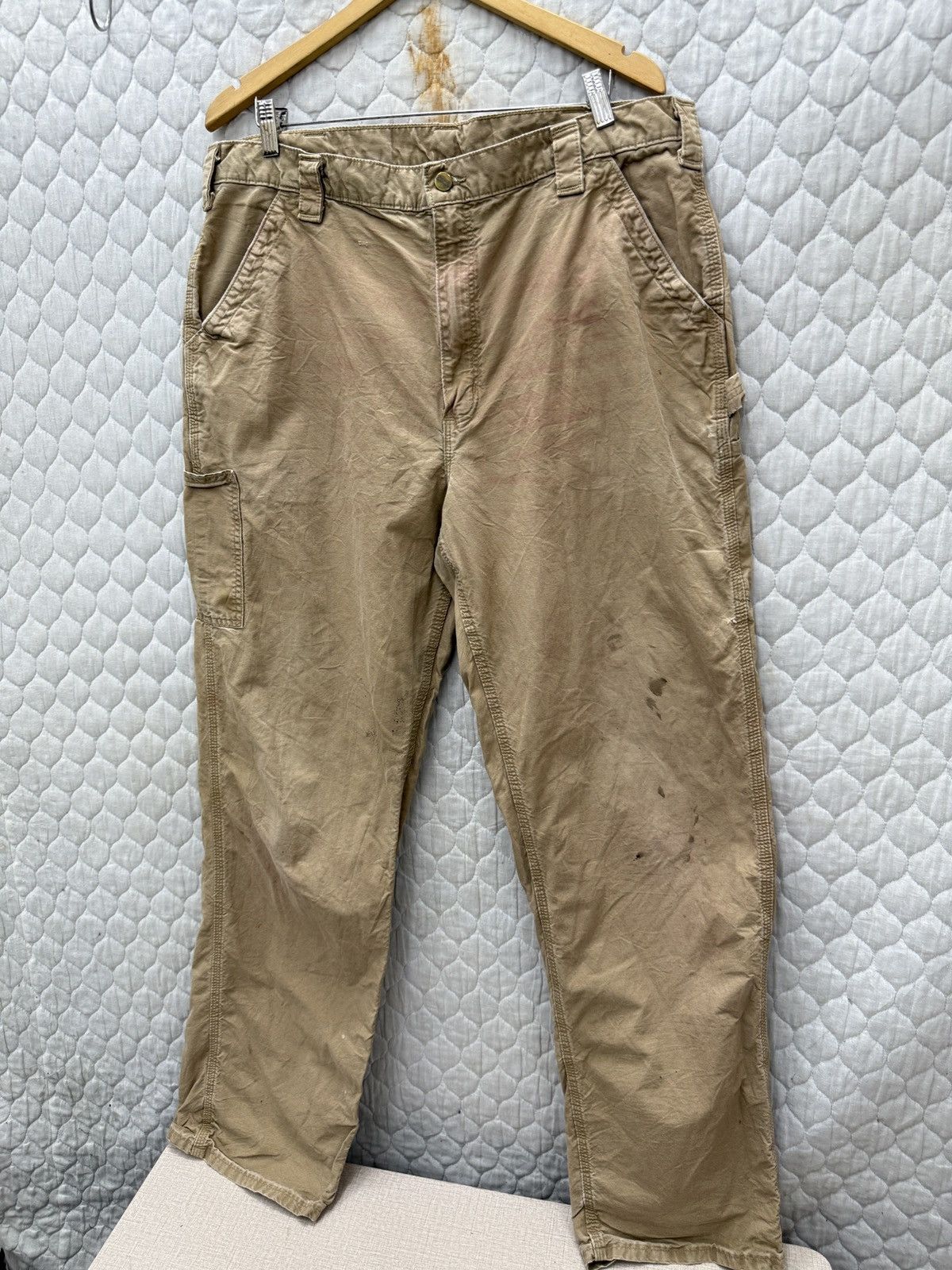 Carhartt 🔥🔥🔥STEALS VTG CARHARTT WORKERS PANTS Size US 37 - 6 Thumbnail