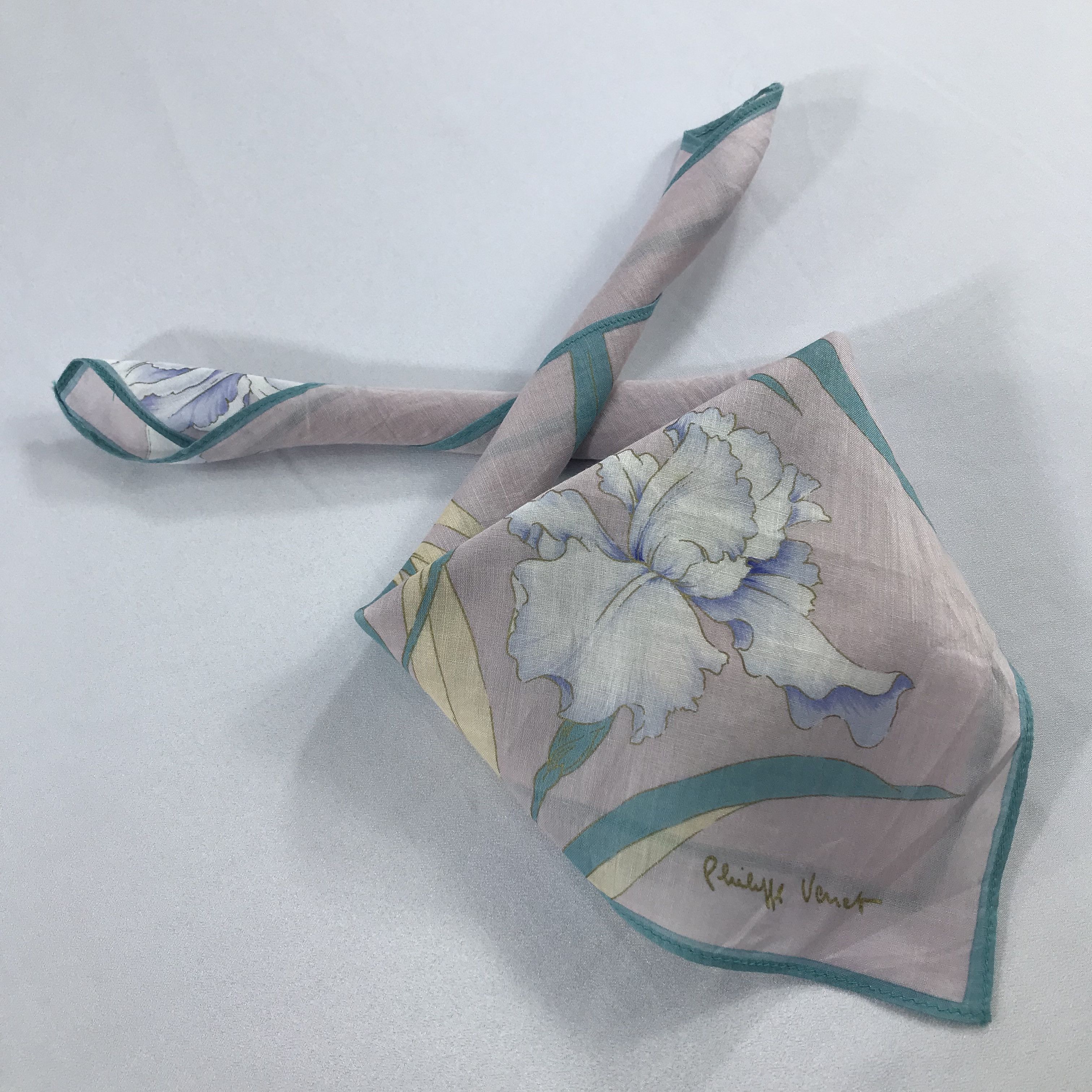 Vintage Philippe V Bandana / Handkerchief / Neckerchief - S2531 Size ONE SIZE - 4 Thumbnail