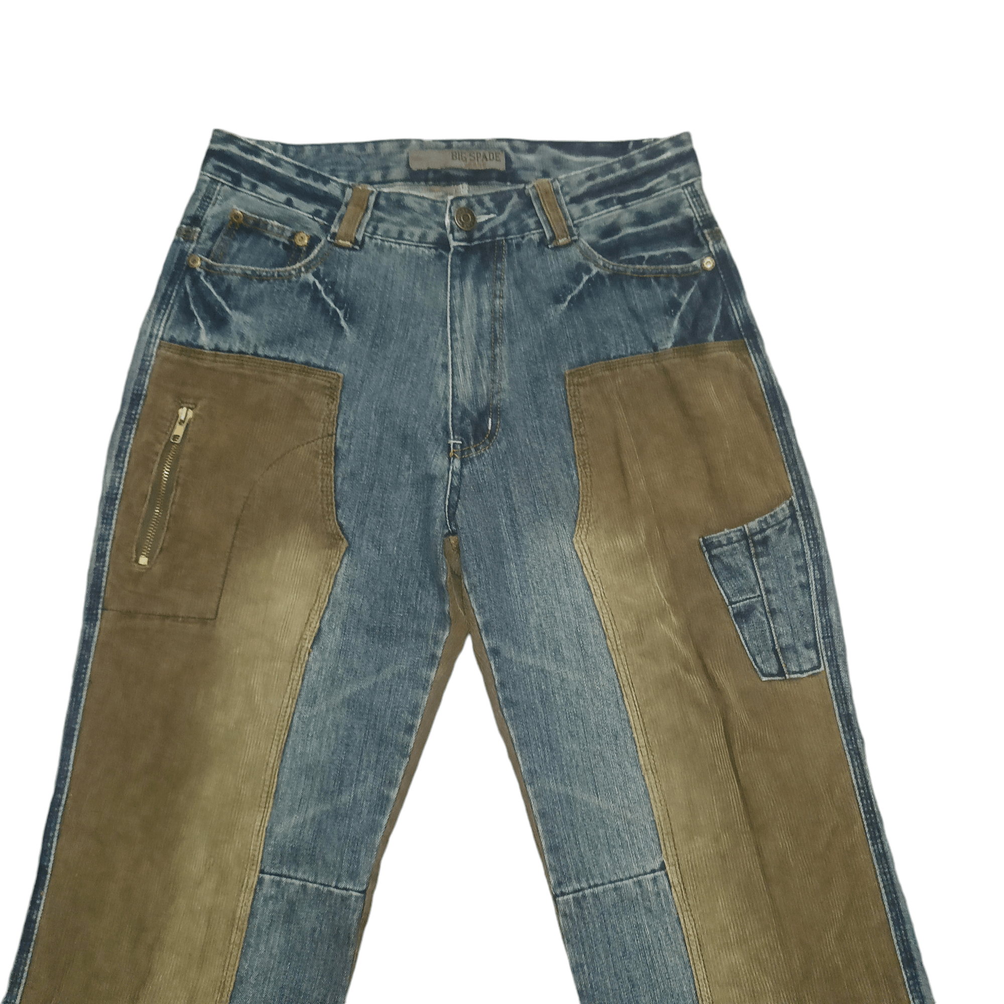 Japanese Brand 💥Insane💥 Big Spade Jeans Hybrid Flare Jeans Size US 31 - 3 Thumbnail