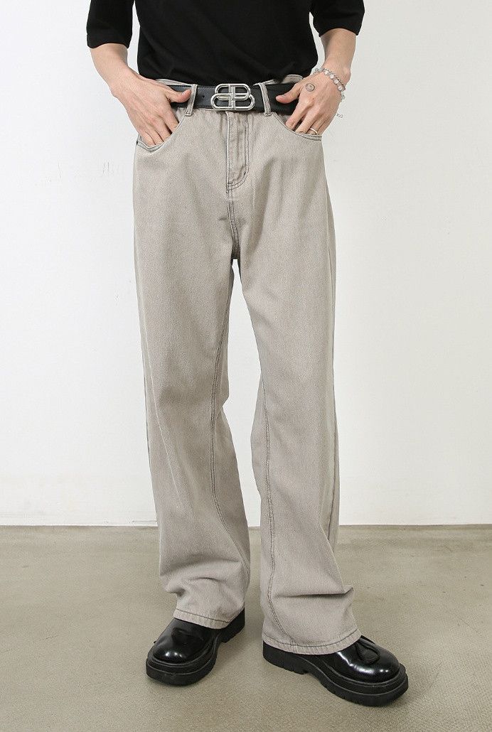 Japanese Brand × Jean Men's washed light grey jeans Size US 32 / EU 48 - 2 Thumbnail