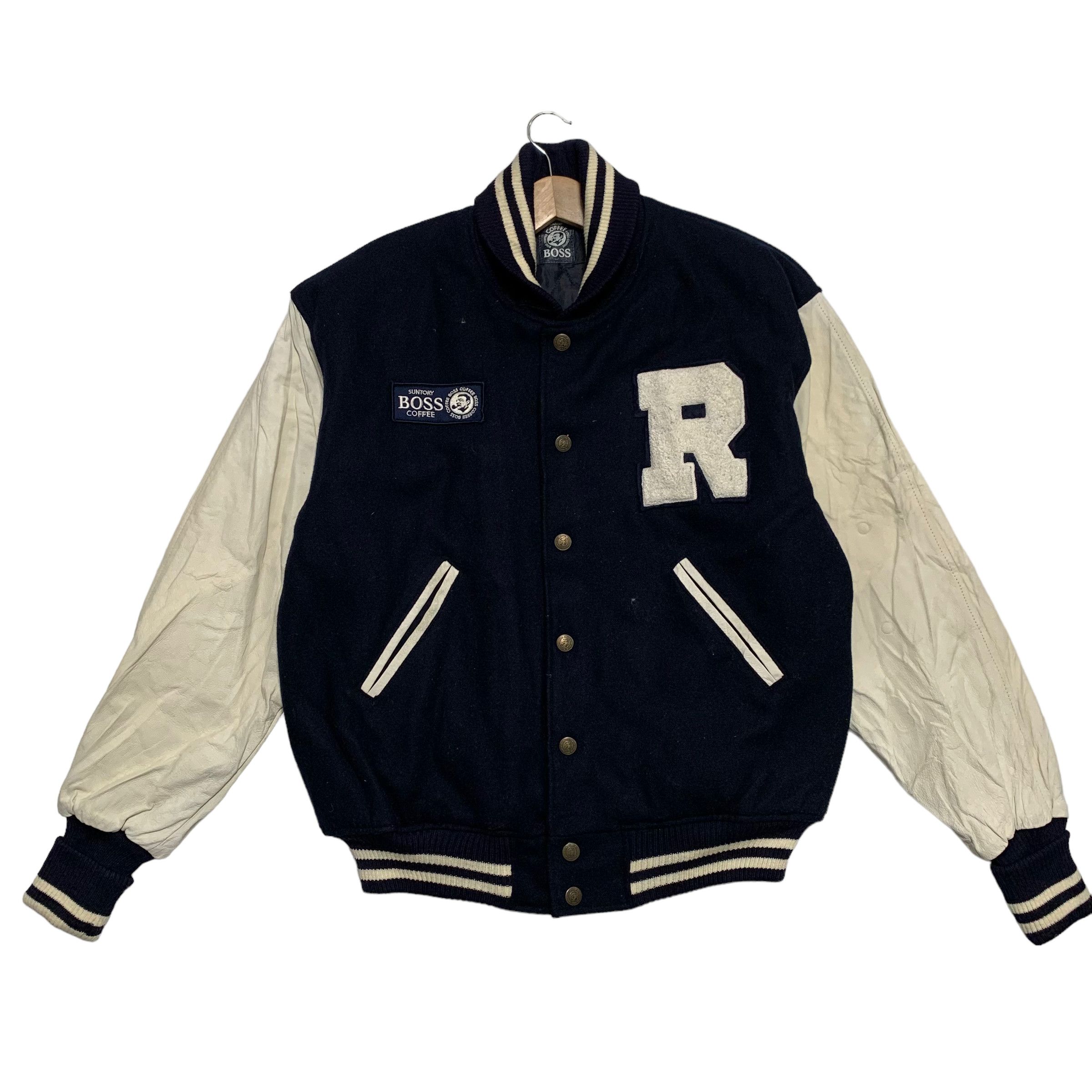 Japanese Brand Vintage Suntory Boss Coffee Varsity Jacket Size US XL / EU 56 / 4 - 2 Thumbnail
