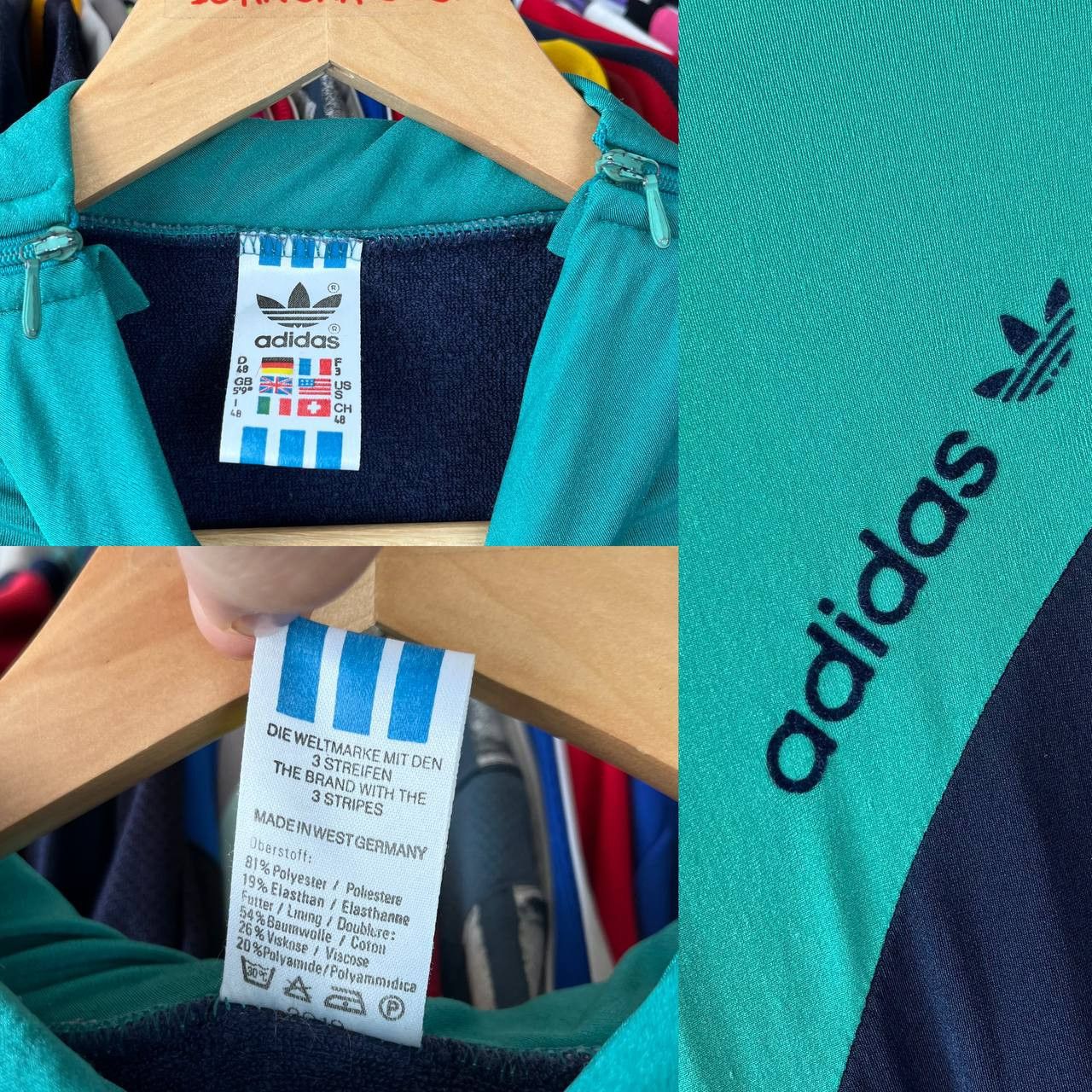 Adidas 80s Adidas Cycling Overalls Tracksuit Made in West Germany Size US 32 / EU 48 - 10 Thumbnail