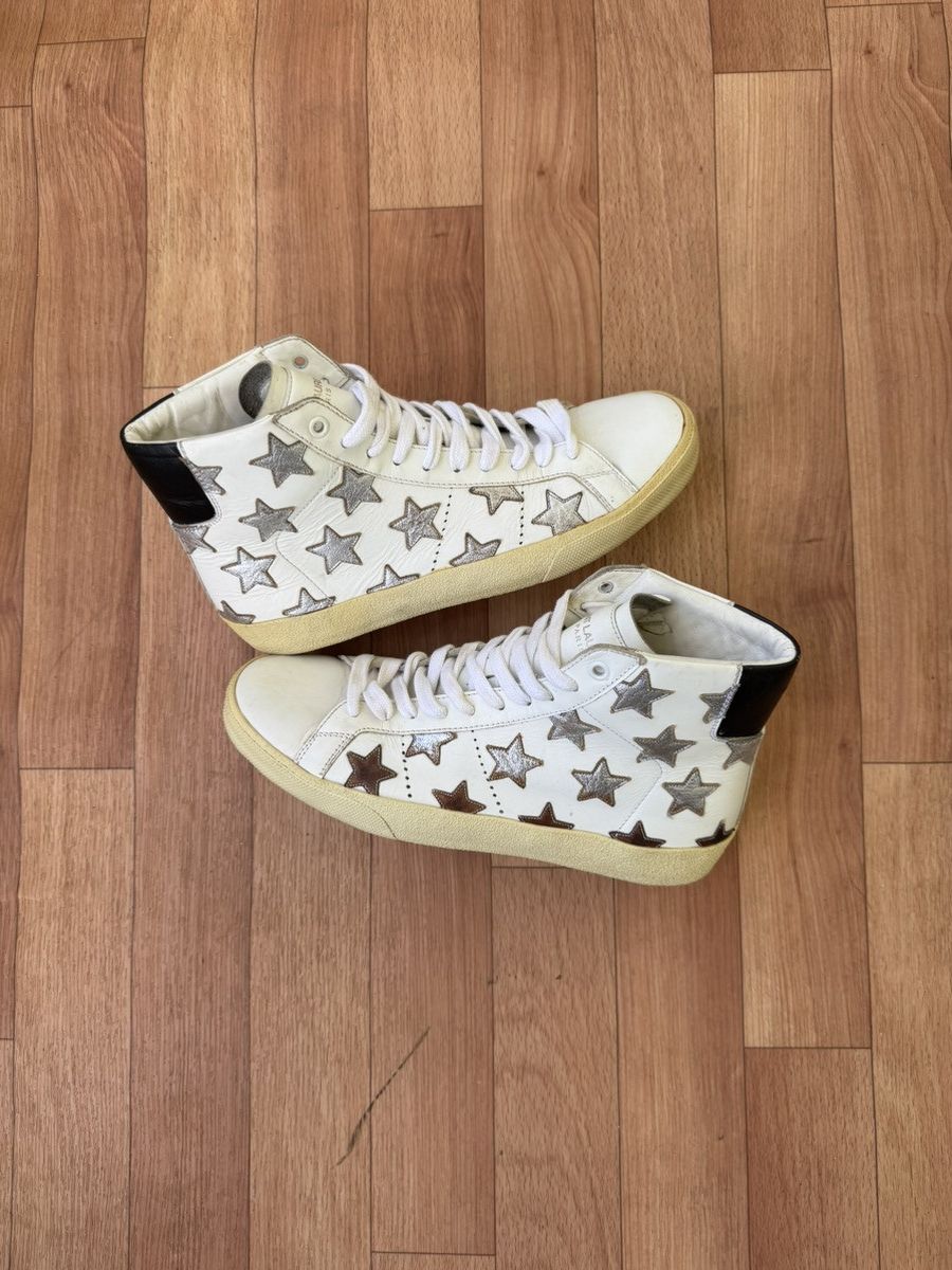 Saint Laurent Paris Saint Laurent hightop sneakers Size US 7 / EU 40 - 10 Thumbnail