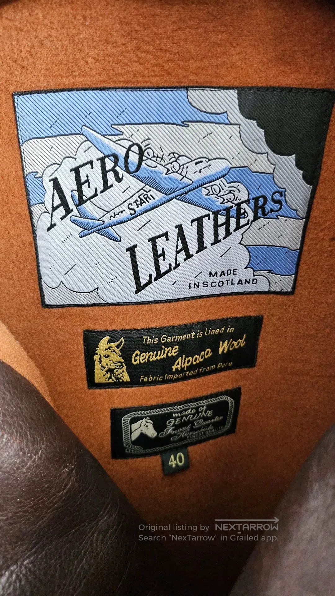 Aero Leathers Aero Leather Custom Horween Horsehide Coat. Size US XXS / EU 40 - 5 Thumbnail