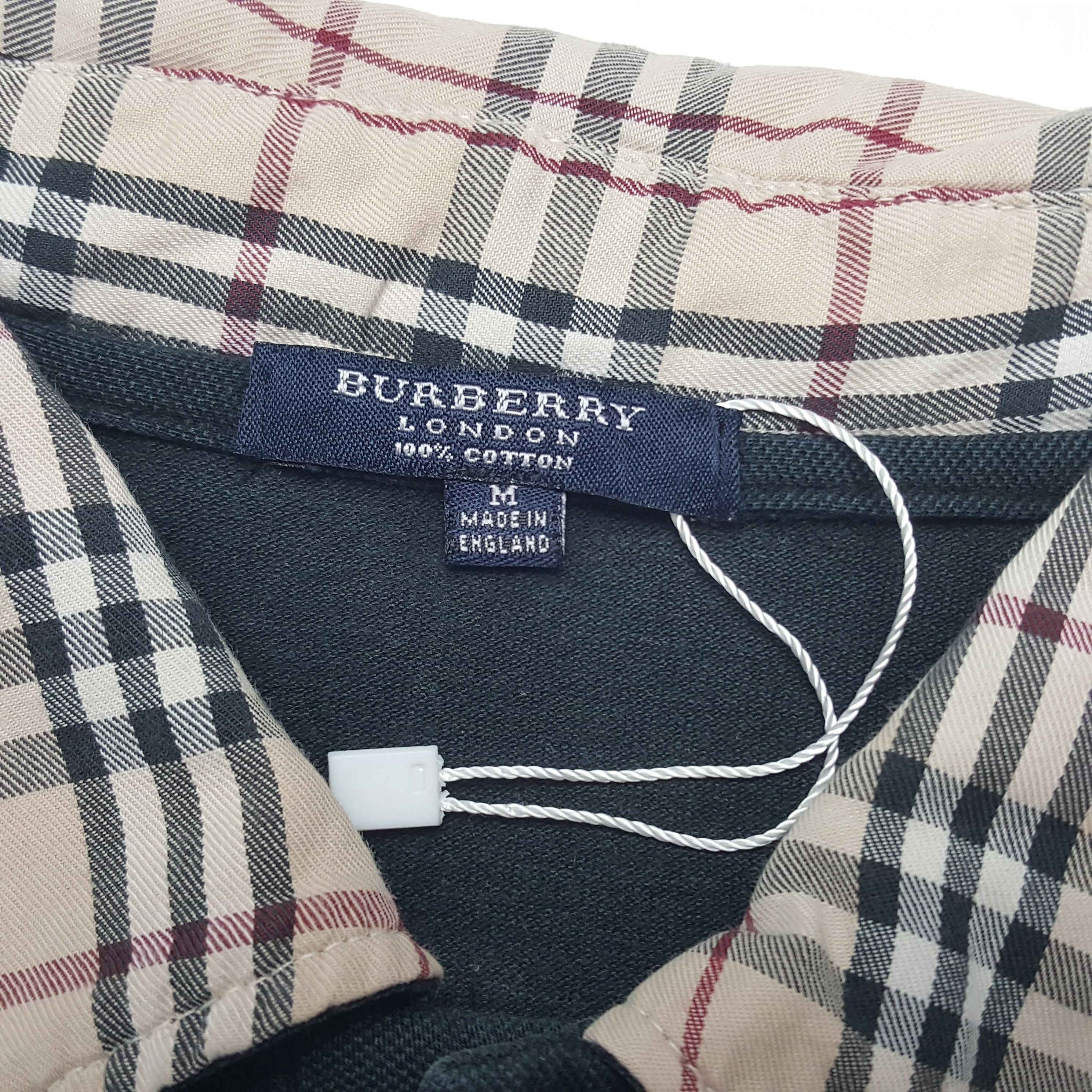 Burberry × Vintage Vintage Burberry London Nova Check Long Sleeve Polos Size US L / EU 52-54 / 3 - 5 Thumbnail