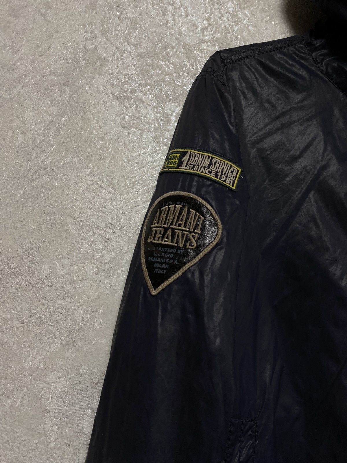 Armani Armani Jeans full zip nylon jacket vintage Size US XL / EU 56 / 4 - 4 Thumbnail