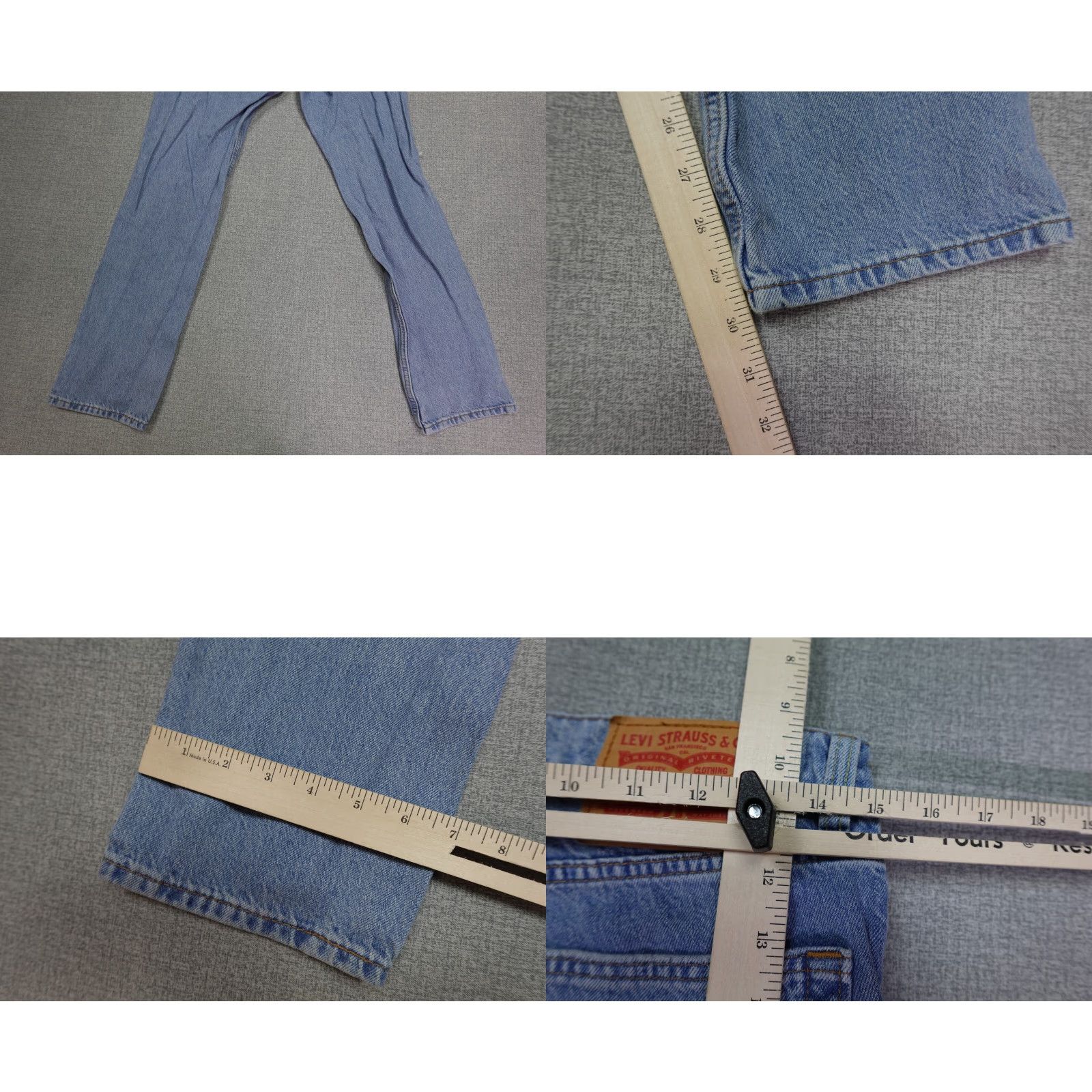Levi's Levi's 511 Jeans Men's 30x30 Blue Slim Fit Light Wash denim Zip 5-Pocket USA Model Levi's 500 Series Slimming Crew Mens Size US 30 / EU 46 - 8 Thumbnail