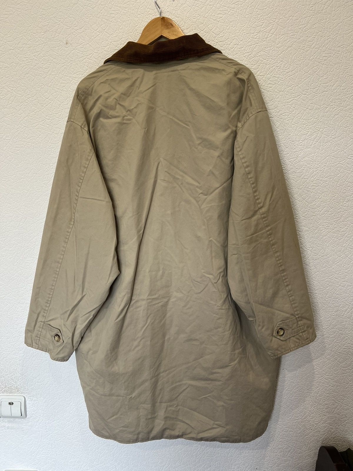 Chevignon Classic Jacket Coat Beige Mens Corduroy Collar