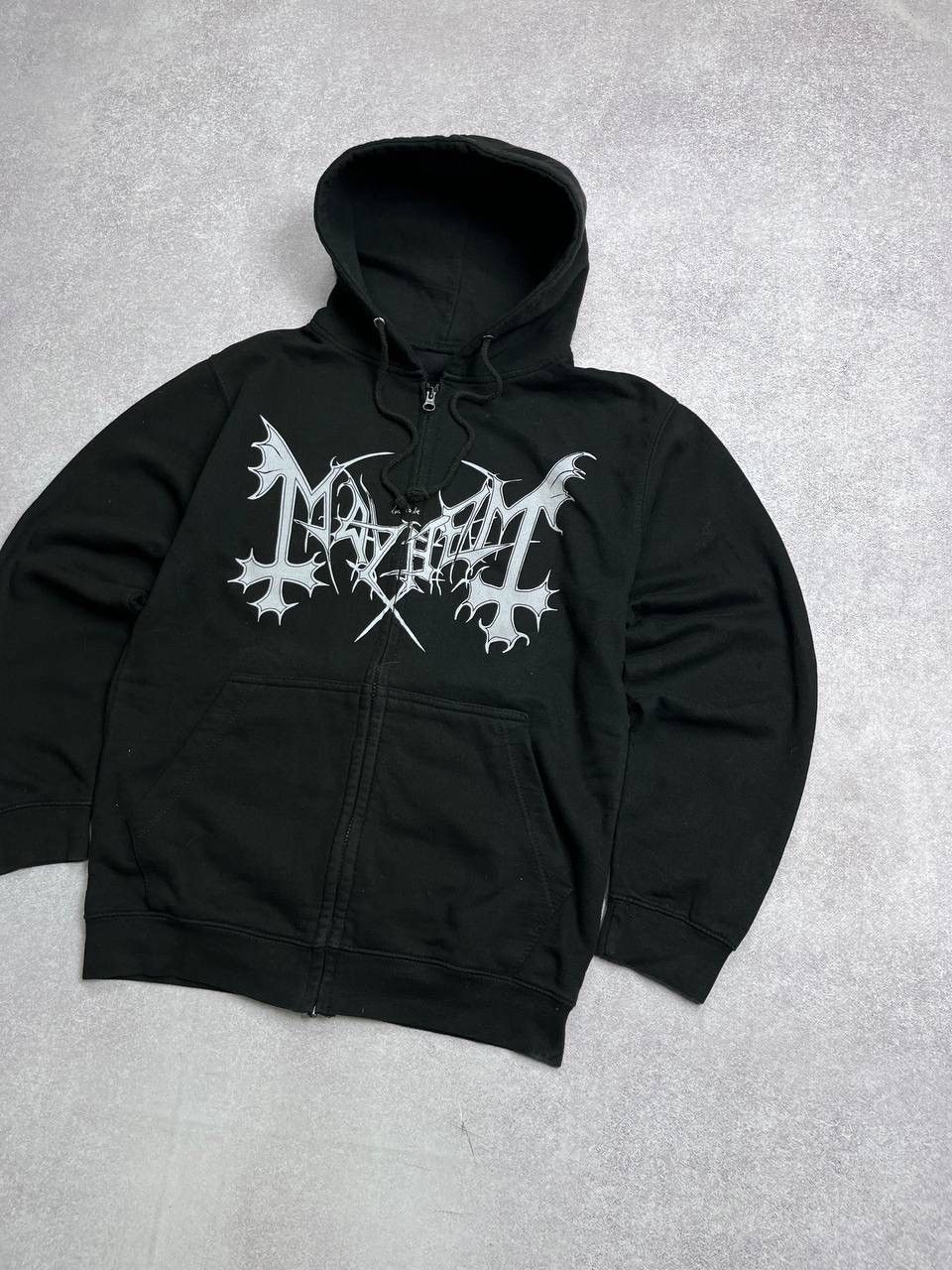 Band Tees Vintage Mayhem Mysteriis Dom Sathanas Boxy Zip Hoodie L Size US L / EU 52-54 / 3 - 3 Thumbnail