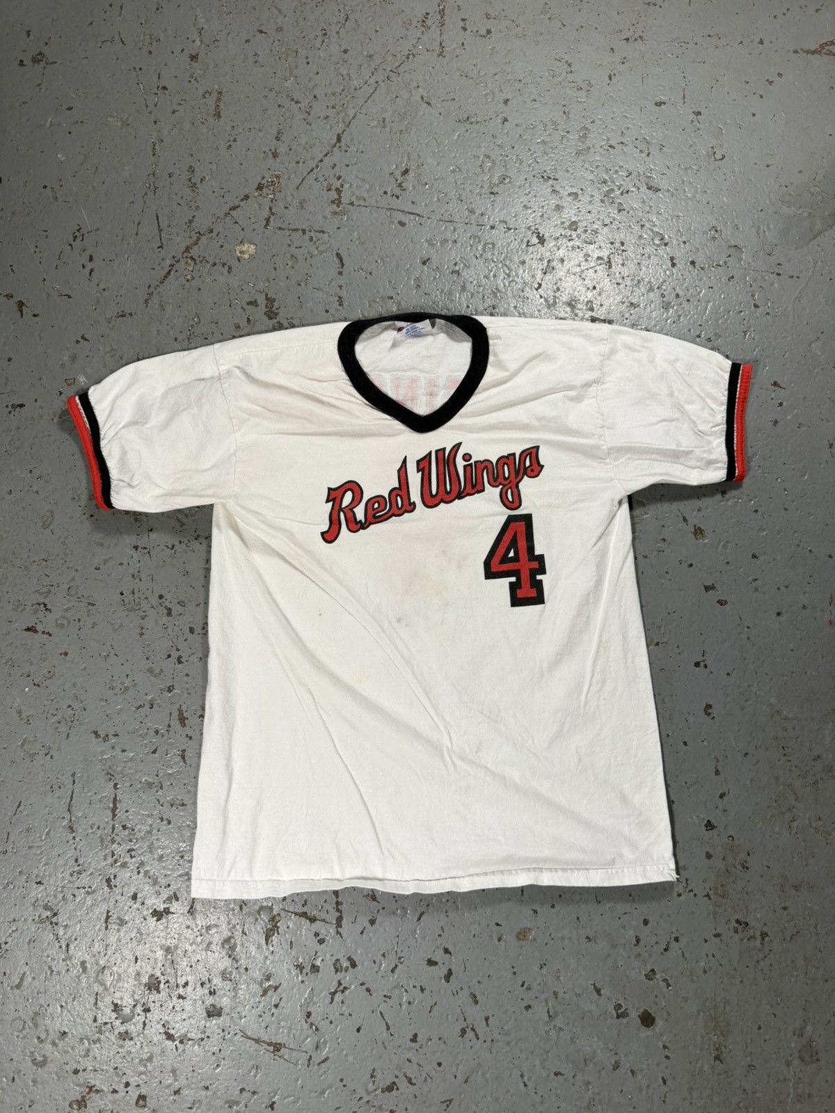 MLB Fantastic Red Wings Ringer Tee Size US XL / EU 56 / 4 - 2 Thumbnail