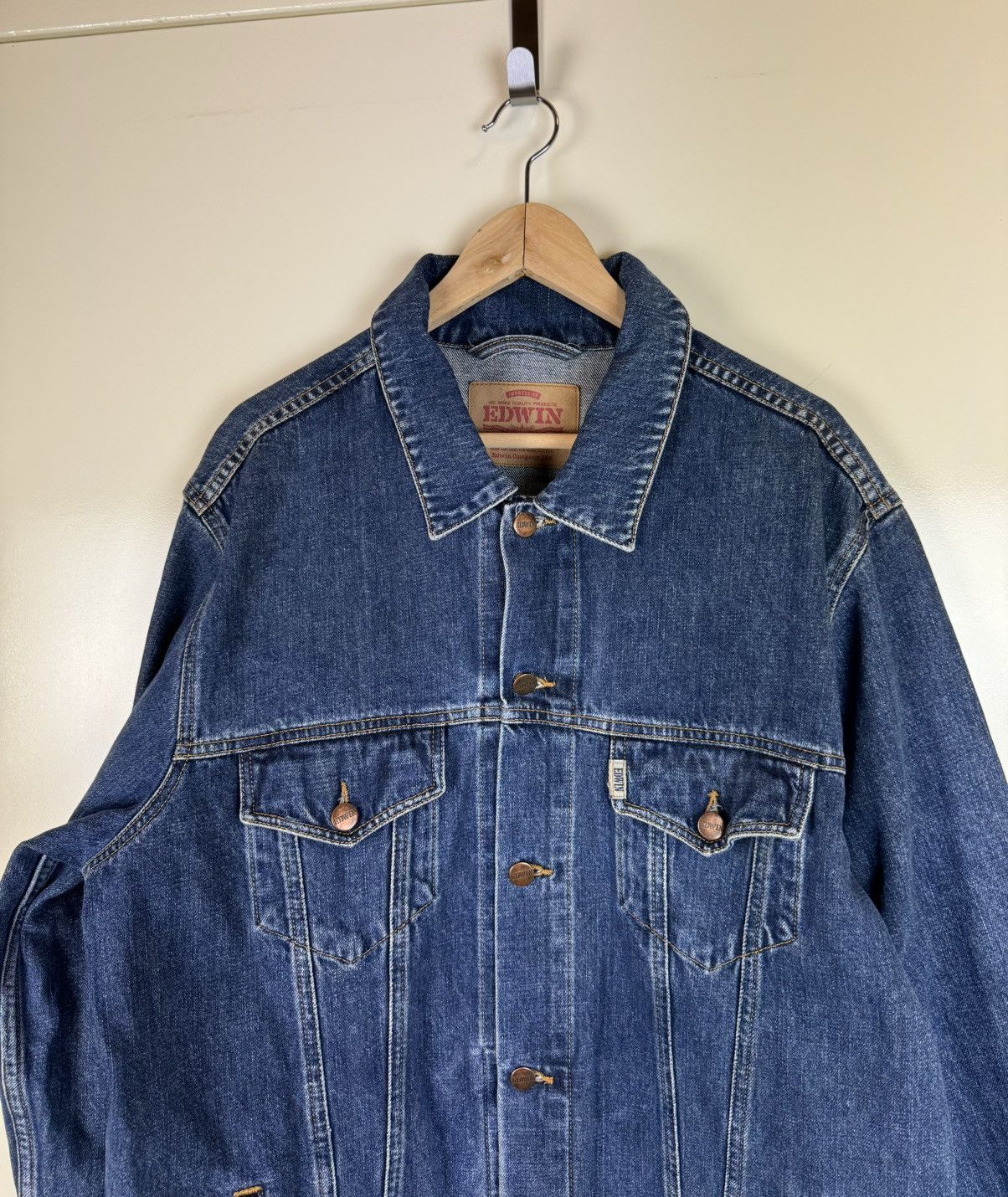 Edwin Edwin Japanese Selvedge Denim Vintage Jacket Filson Coat XXL Size US XXL / EU 58 / 5 - 9 Thumbnail