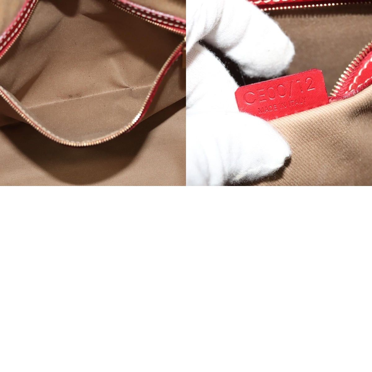 Celine CELINE Macadam Canvas Shoulder Bag Beige Gold Size ONE SIZE - 12 Thumbnail